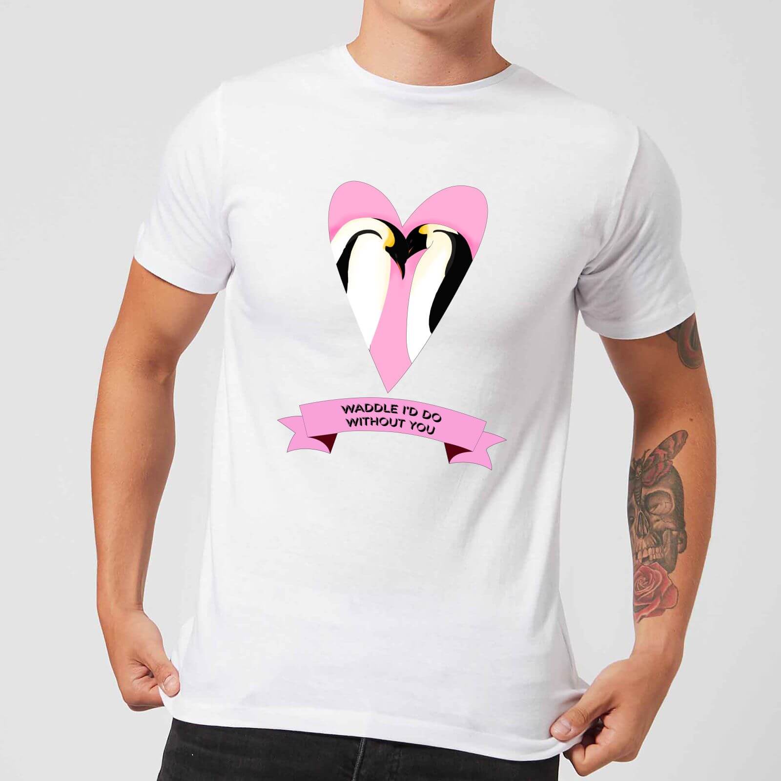 Waddle Id Do Without You Men's T-Shirt - White - S - White