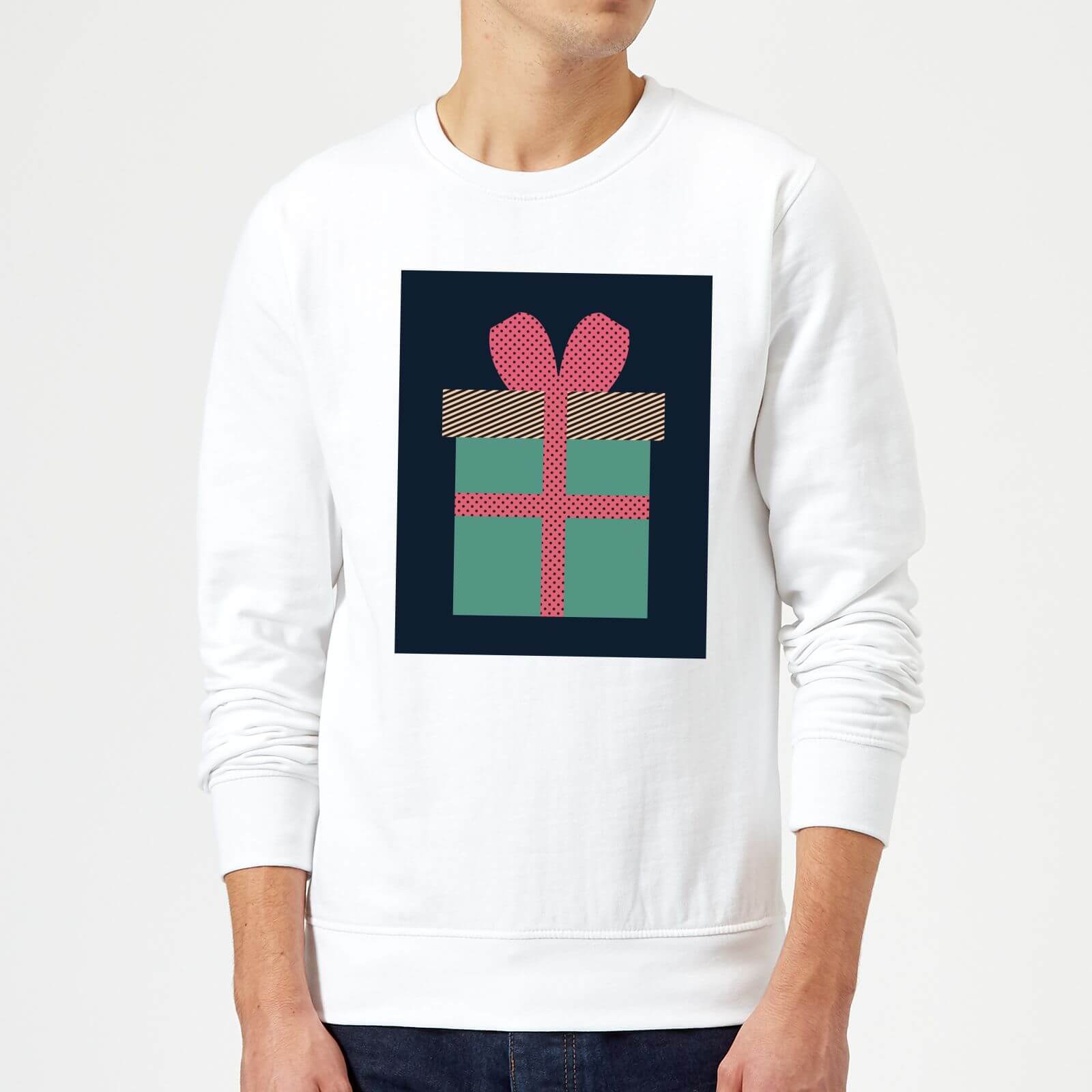 Plain Present Sweatshirt - White - S - White