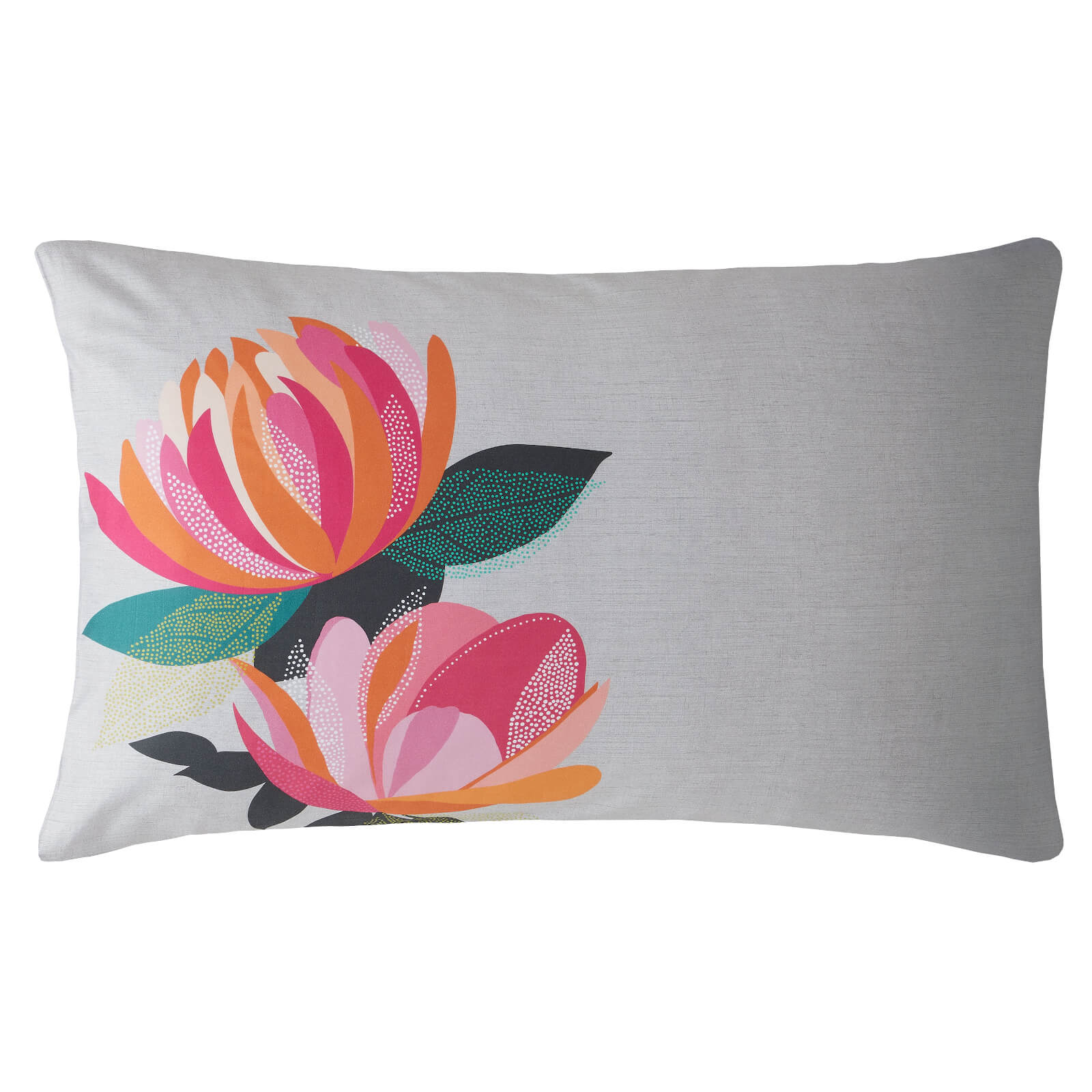 Sara Miller - Peony Petals Duvet Set - Pale Grey - Double
