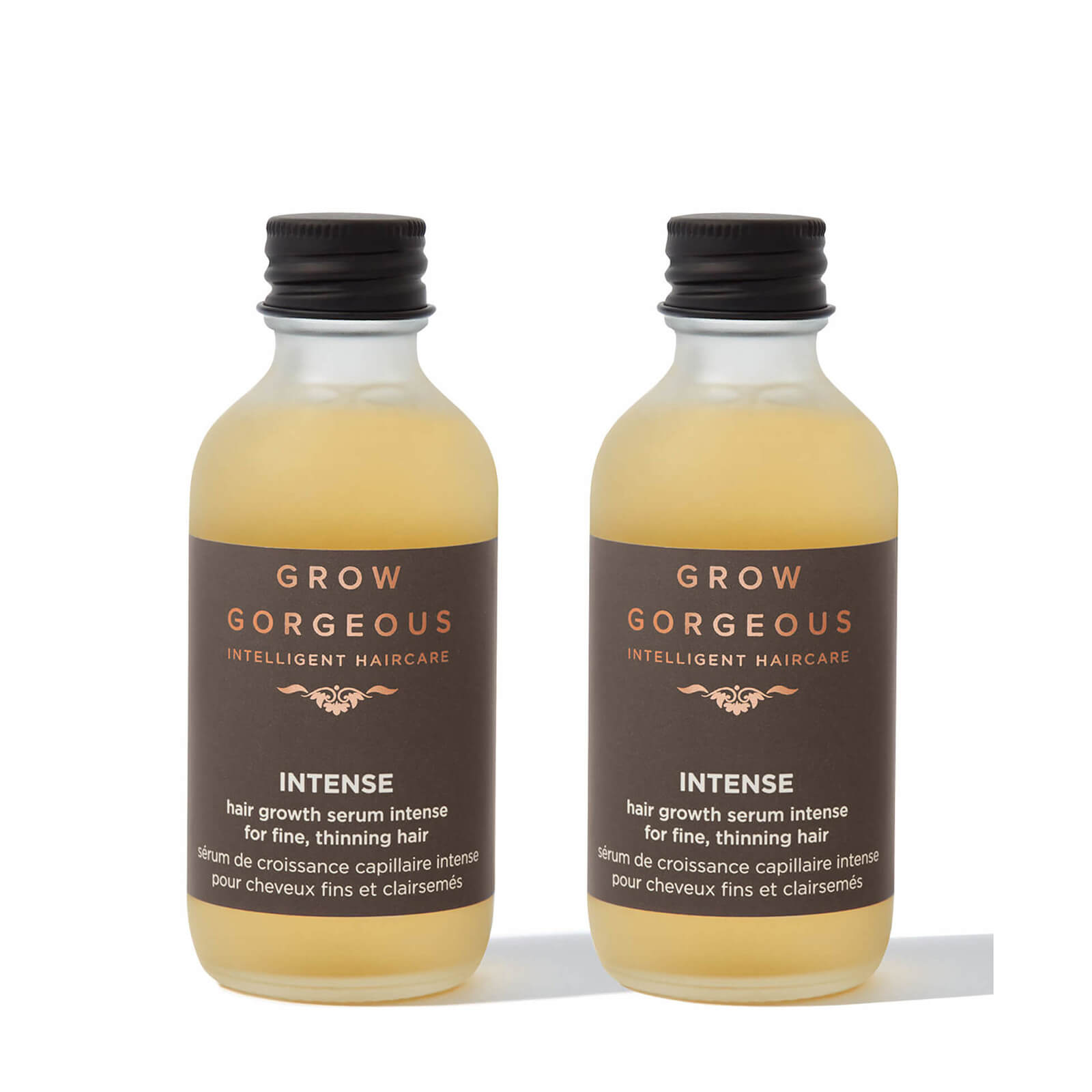 Photos - Hair Product Grow Gorgeous Hair Growth Serum Intense Duo 2 x 60ml  GGHGSI(Worth £90.00)