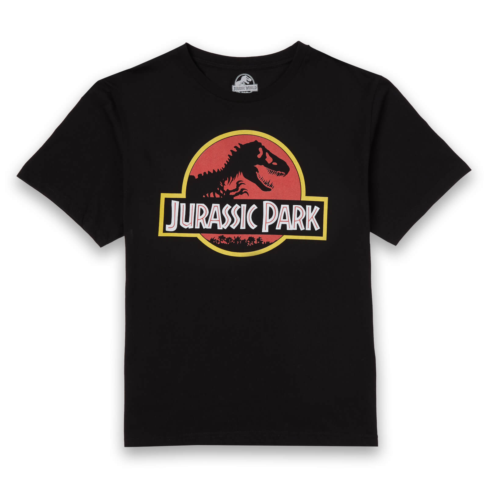 Classic Jurassic Park Logo Men's T-Shirt - Black - XXL
