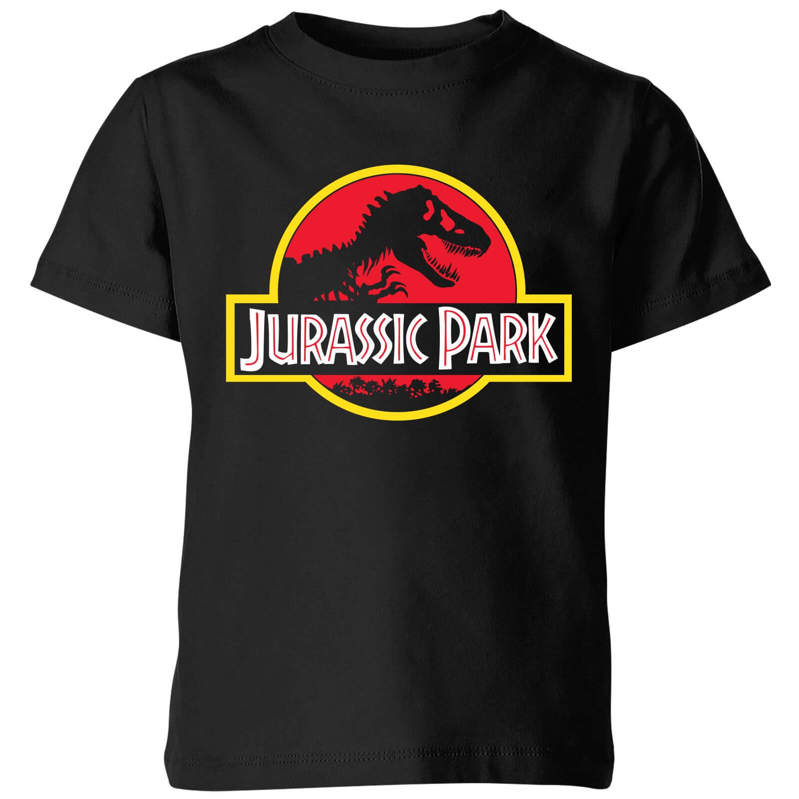Classic Jurassic Park Logo Kids%27 T-Shirt - Black - 110/116 (5-6 jaar)