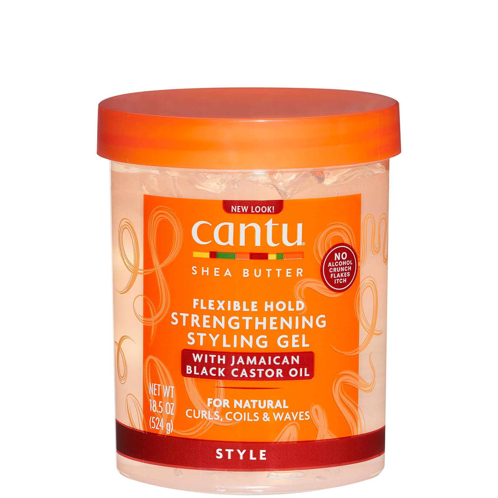 Image of Cantu Shea Butter Maximum Hold Strengthening Styling Gel con Jamaican Black Castor Oil 18.5 oz