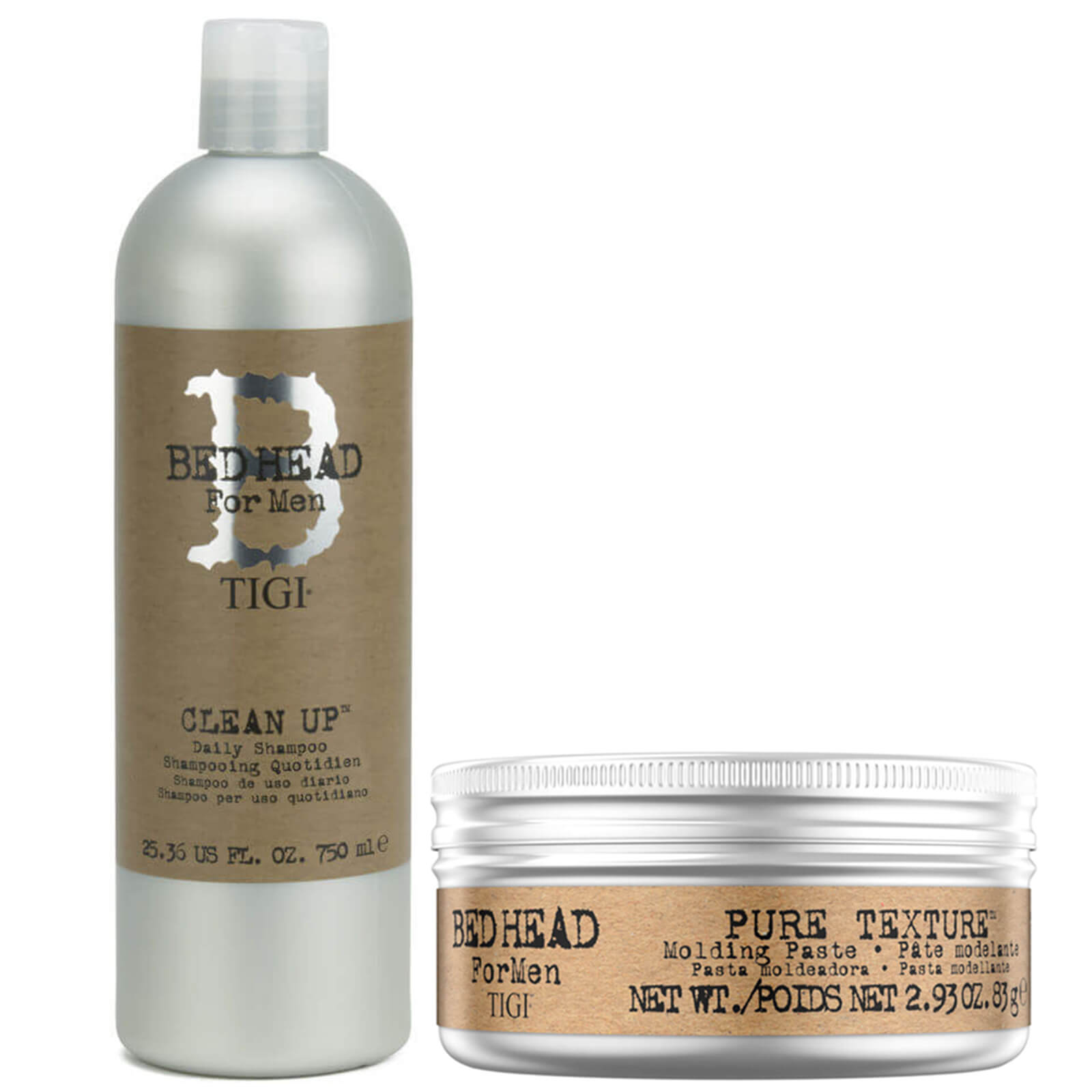 TIGI Bed Head for Men Men's Shampoo and Hair Wax Set