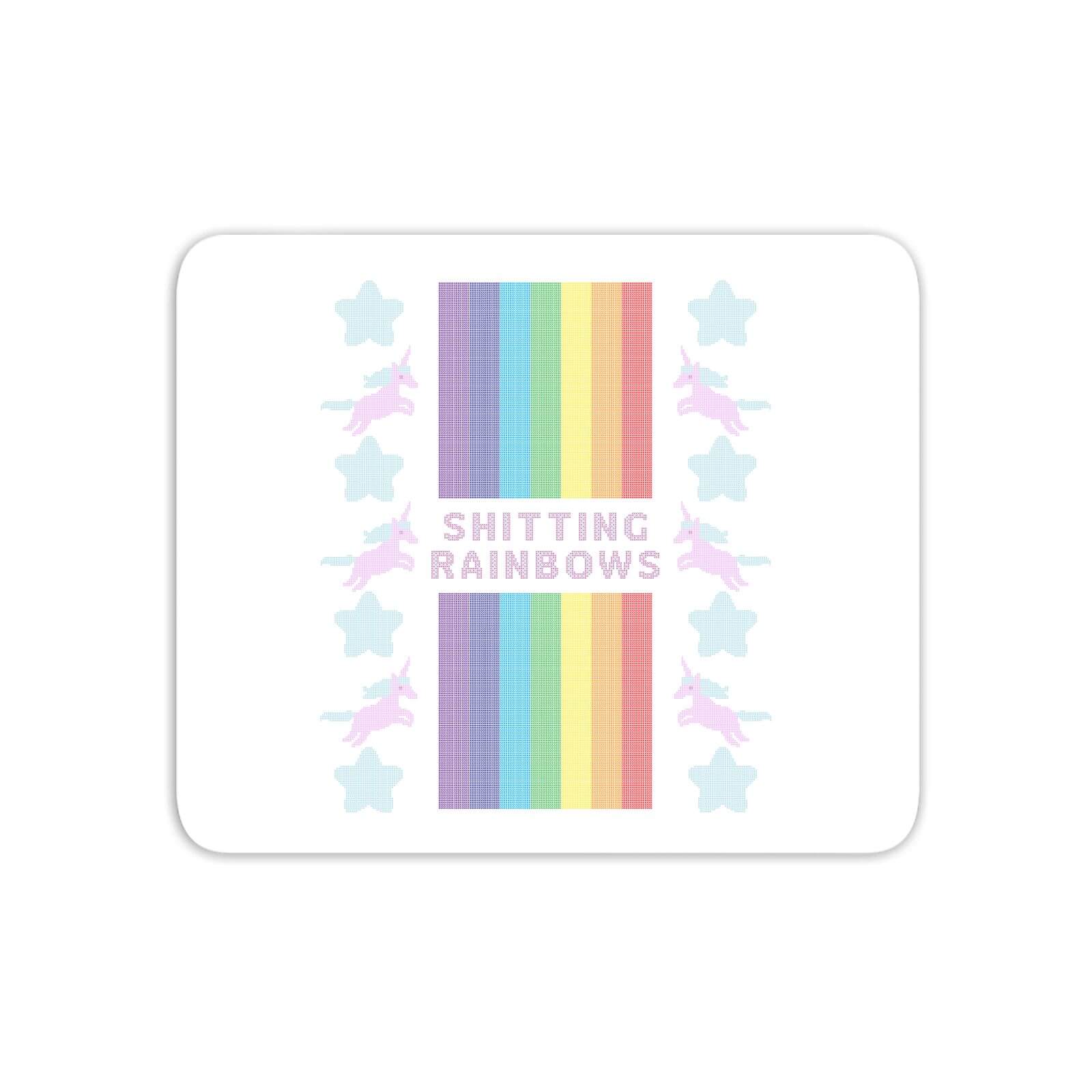 Shitting Rainbows Mouse Mat