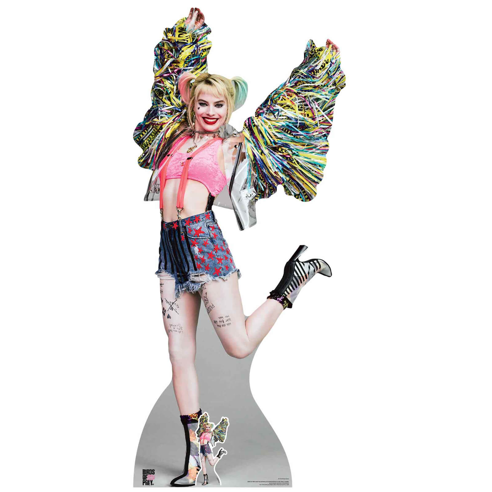 Birds of Prey Harley Quinn Happy Butterfly Oversized Cardboard Cut Out