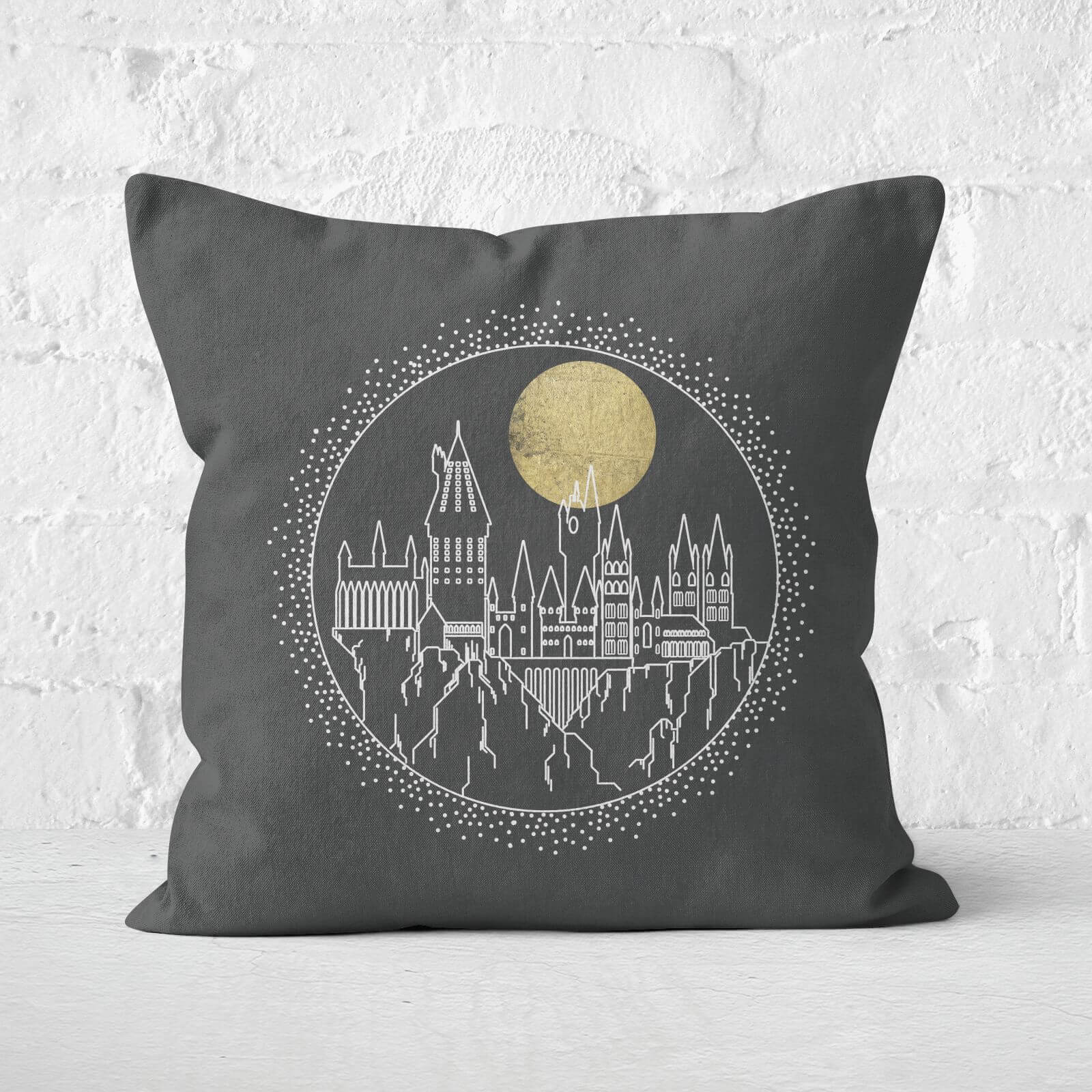 Harry Potter Hogwarts Square Cushion - 60x60cm - Soft Touch