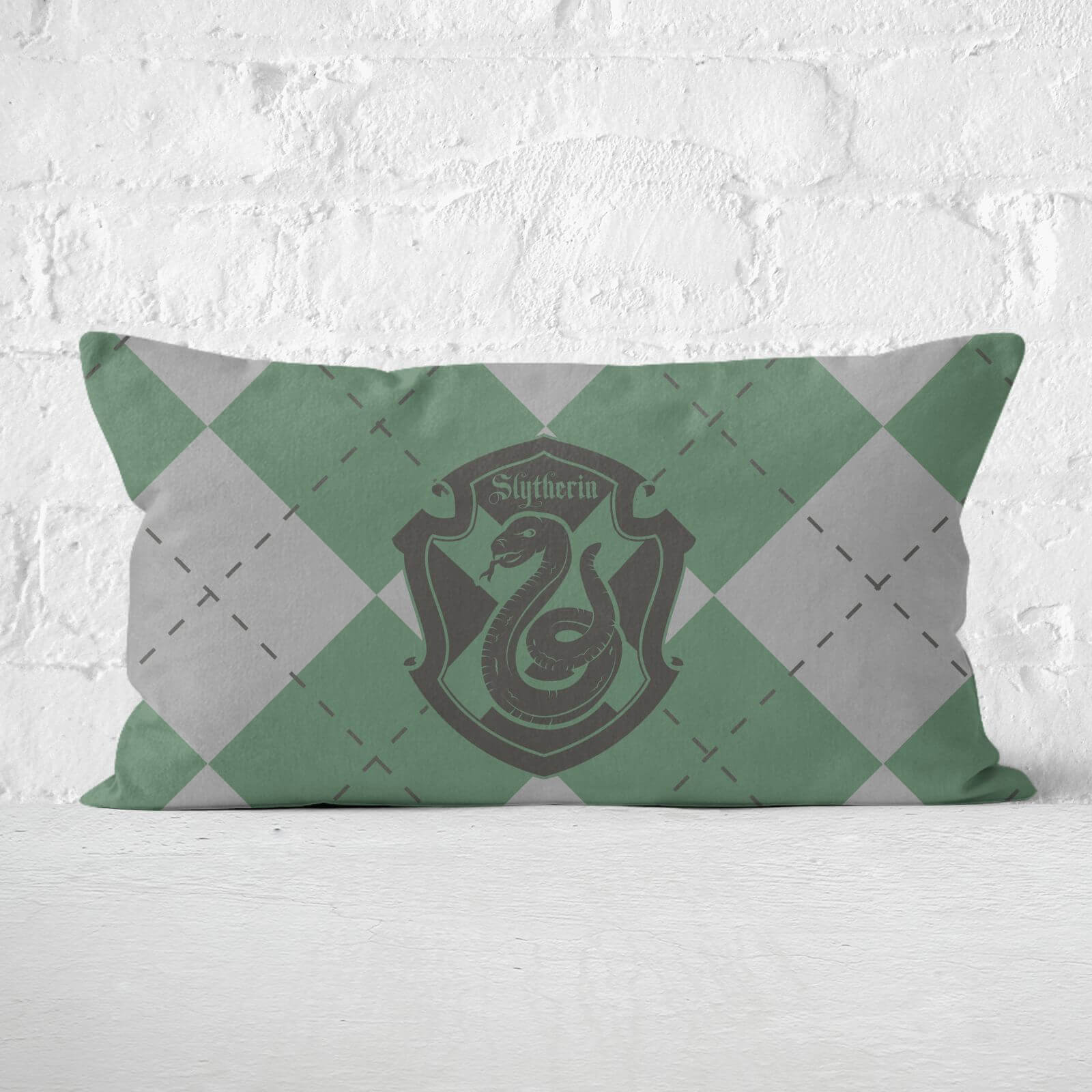 Harry Potter Slytherin Rectangular Cushion - 30x50cm - Soft Touch