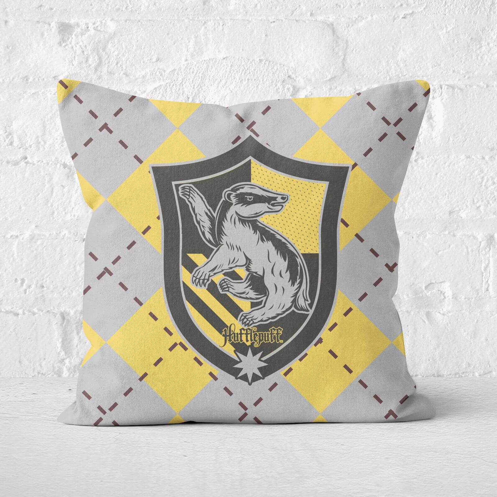 Harry Potter Hufflepuff Square Cushion - 60x60cm - Soft Touch