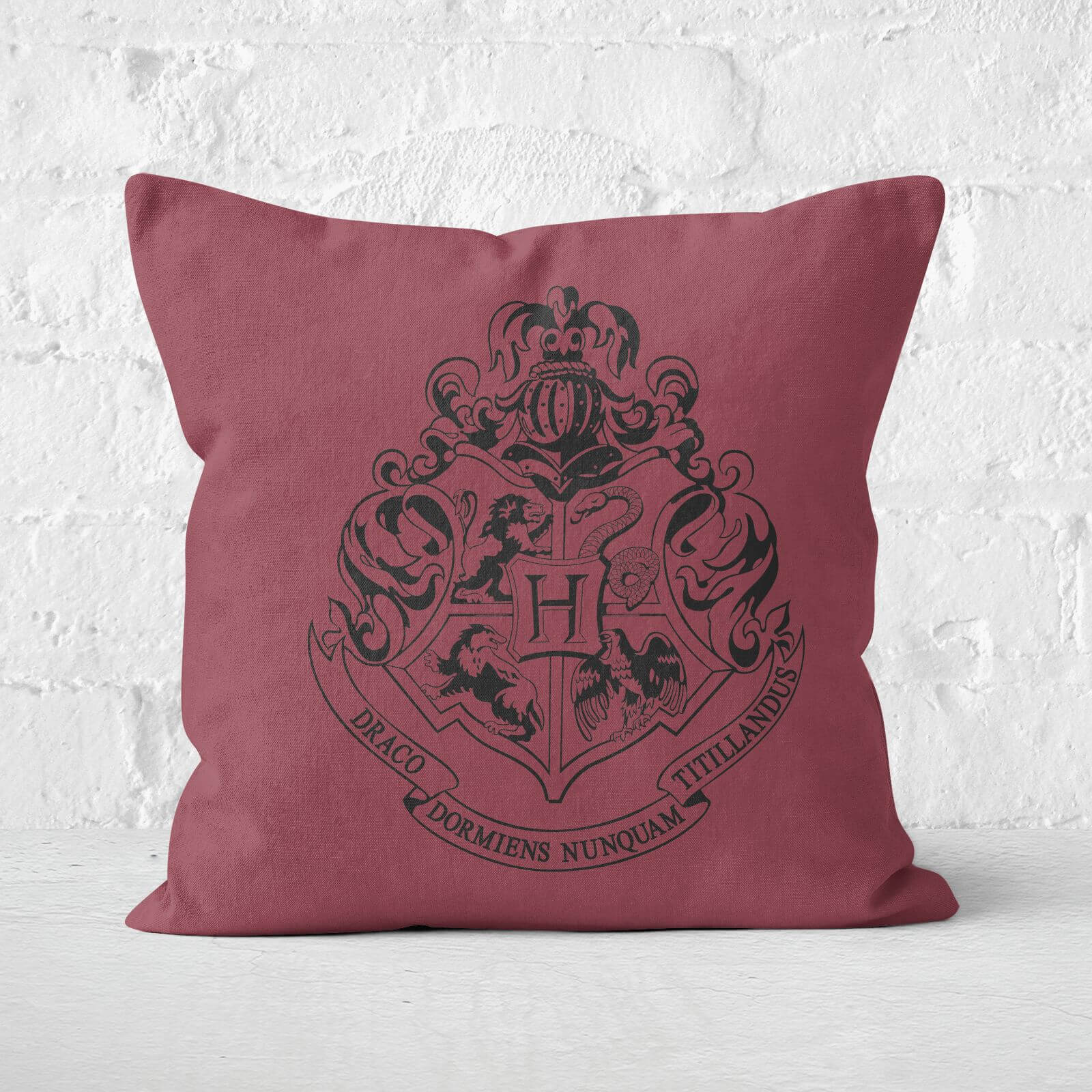 Harry Potter Hogwarts Crest Square Cushion - 60x60cm - Soft Touch