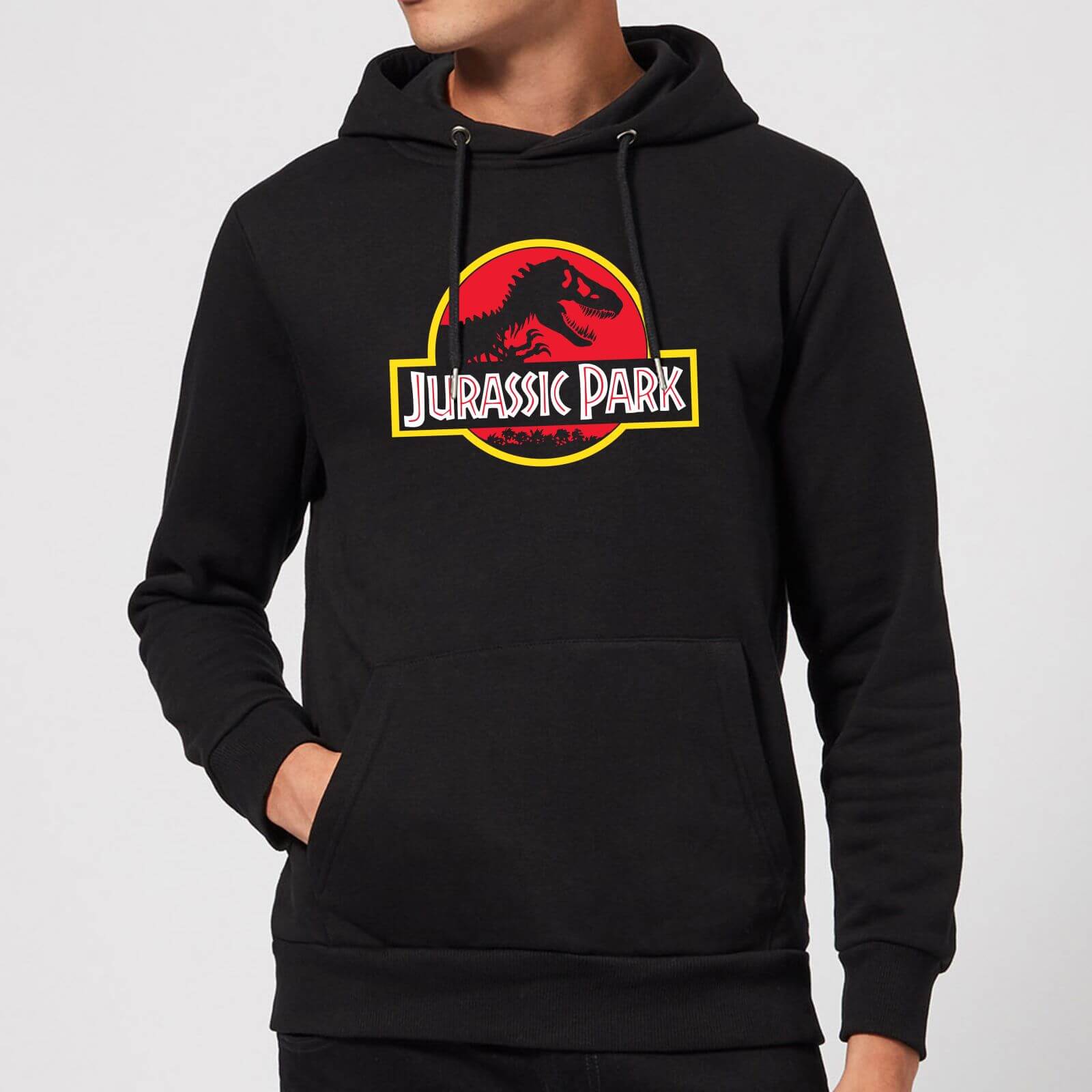 Jurassic Park Logo Hoodie - Black - L