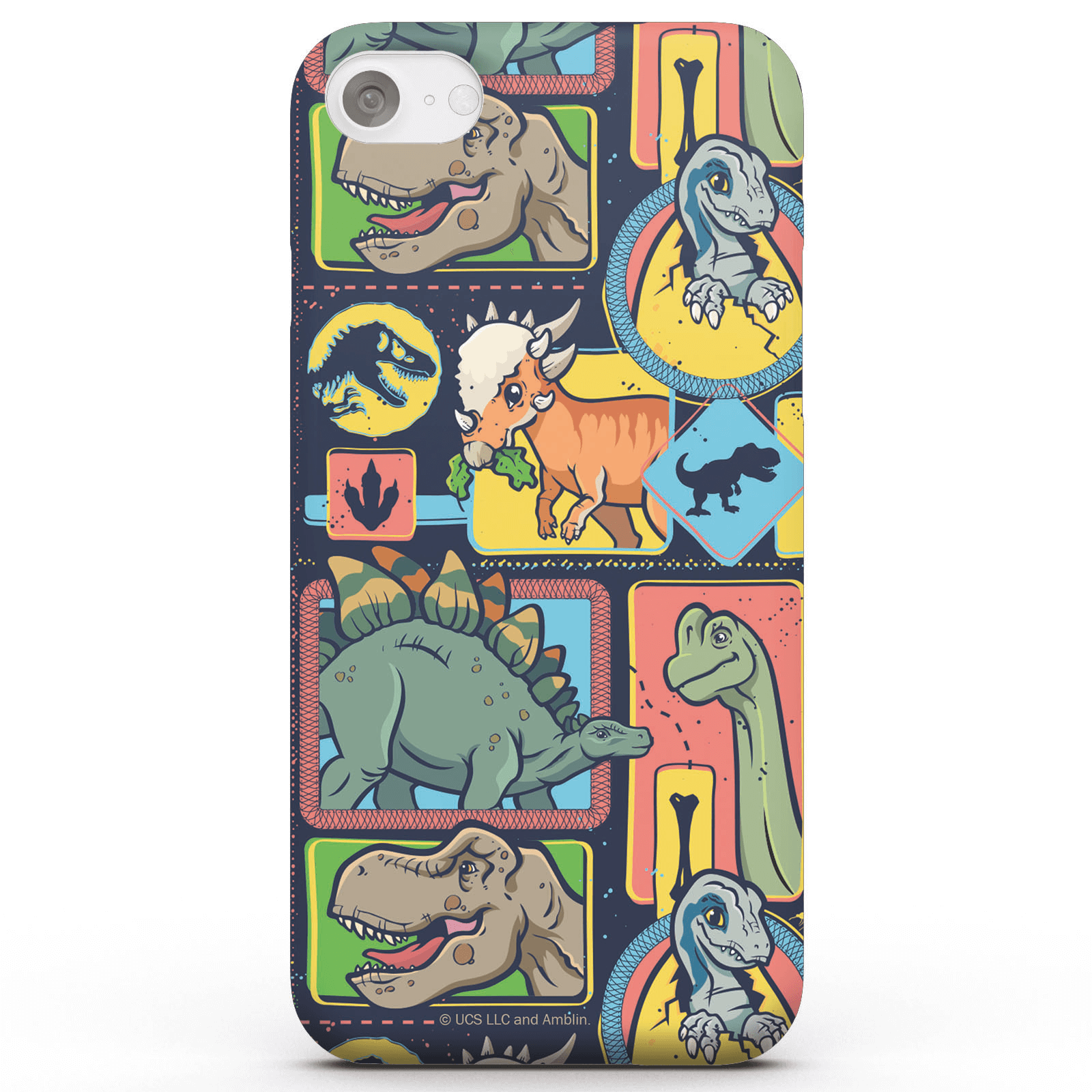Photos - Case Jurassic Park Cute Dino Pattern Phone  for iPhone and Android - iPhone