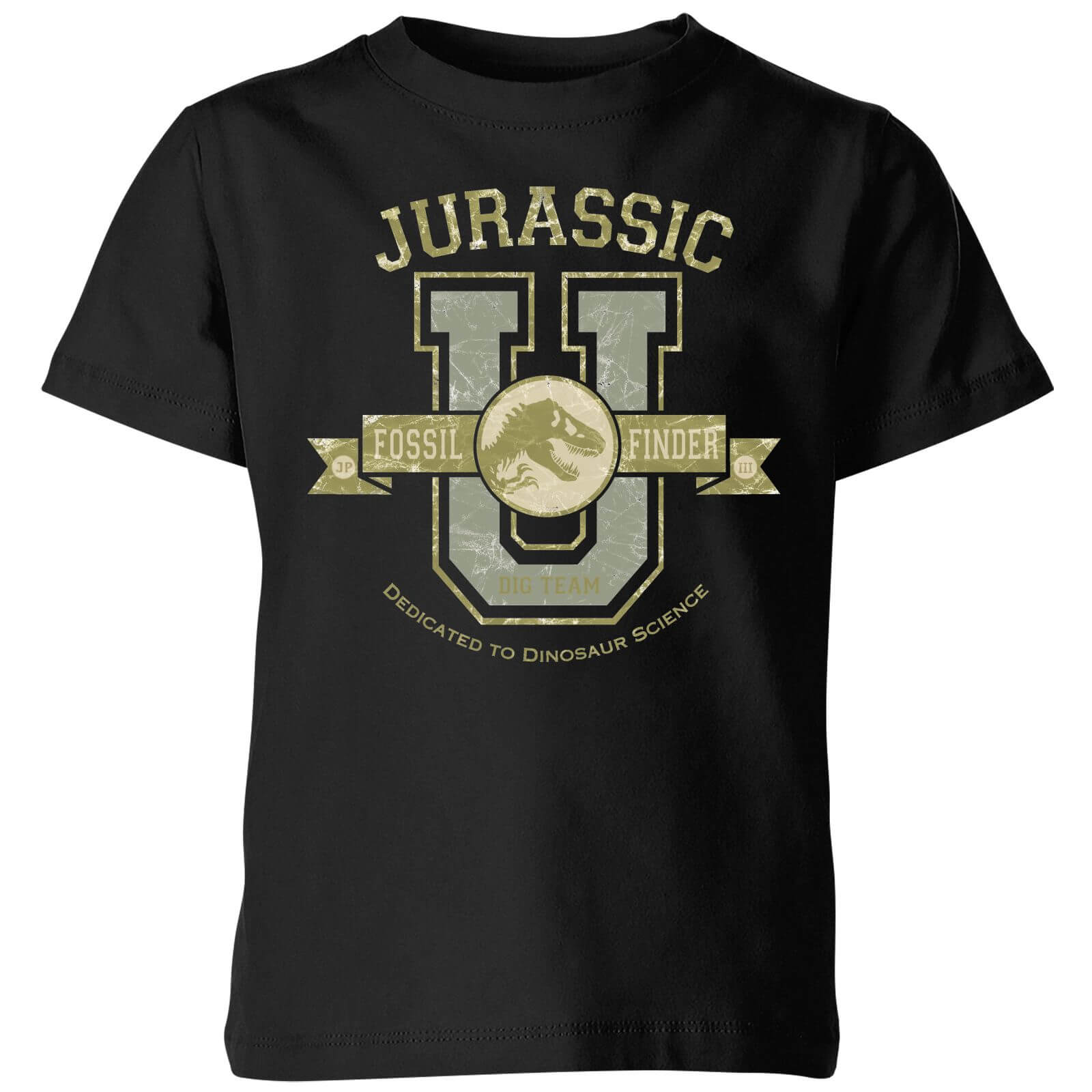 Jurassic Park Fossil Finder Kids' T-Shirt - Black - 3-4 Years - Black