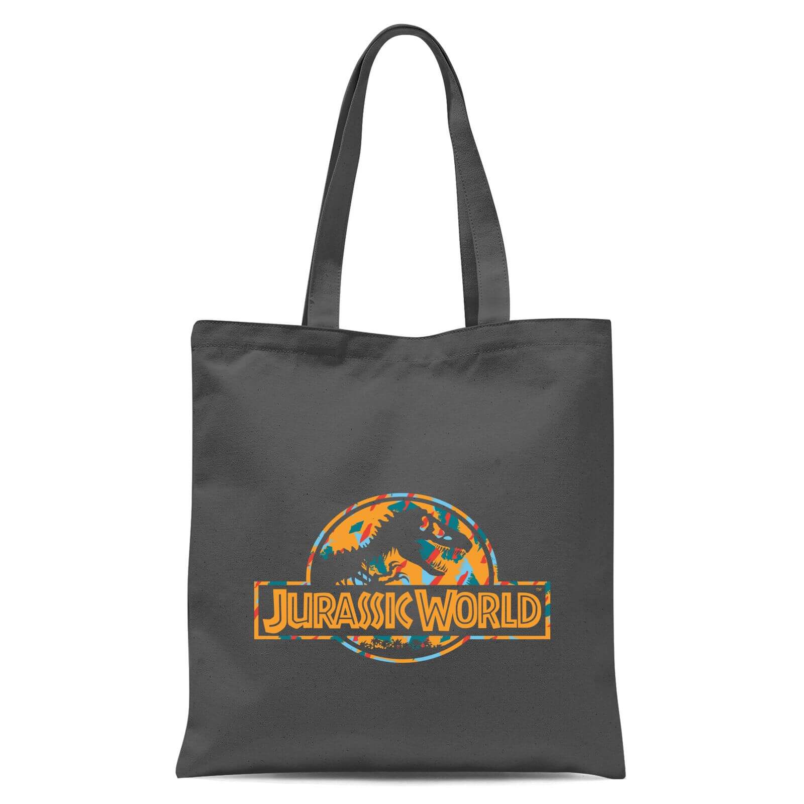 

Jurassic Park Logo Tropical Tote Bag - Grey