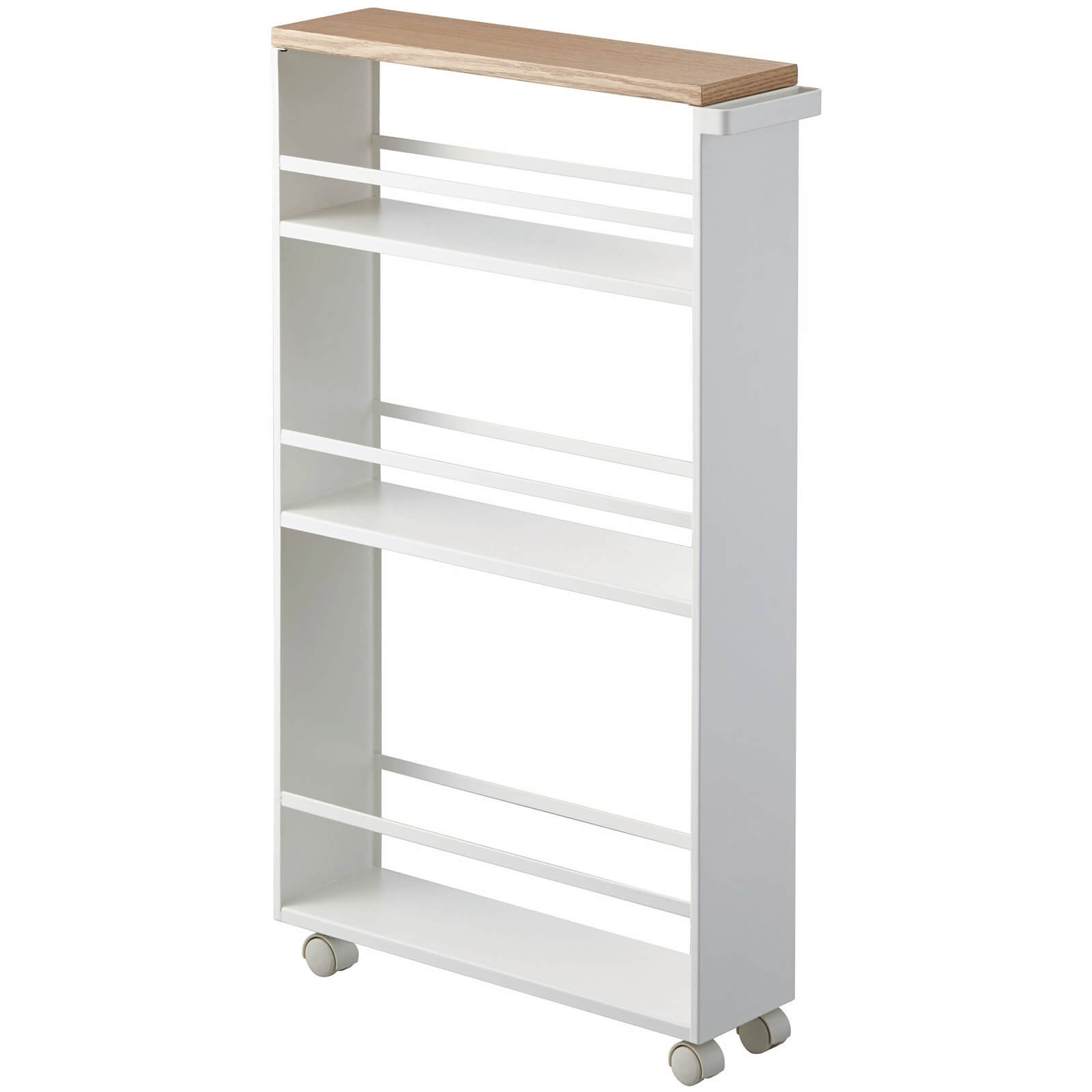 Yamazaki Tower Slim Trolley - White