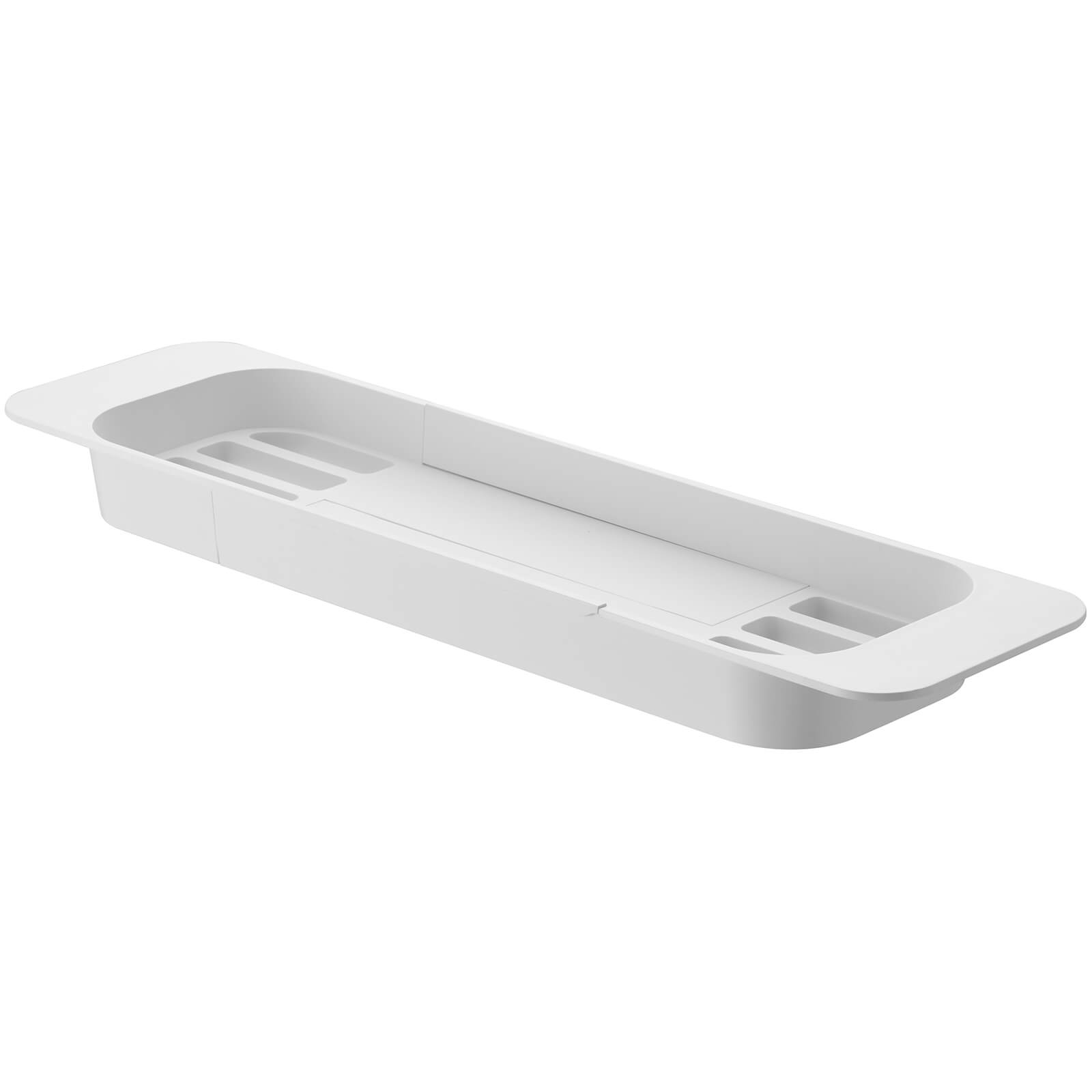 Yamazaki Tower Extendable Bathtub Tray - White