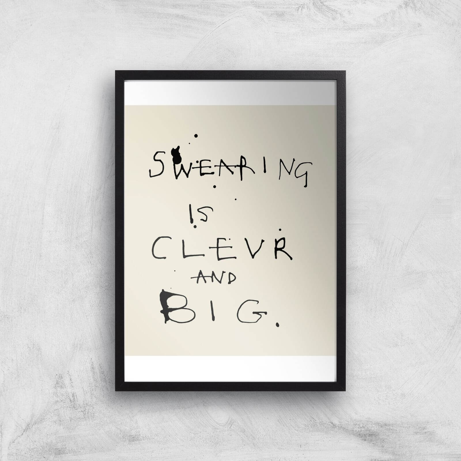 Poet and Painter Swearing Is Giclee Art Print - A4 - Print Only