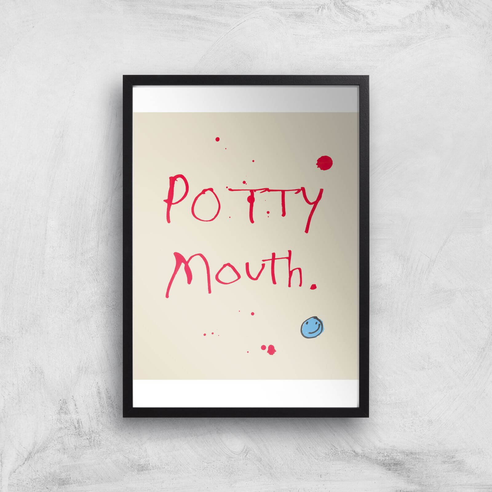 Poet and Painter Potty Mouth Giclee Art Print - A4 - Print Only
