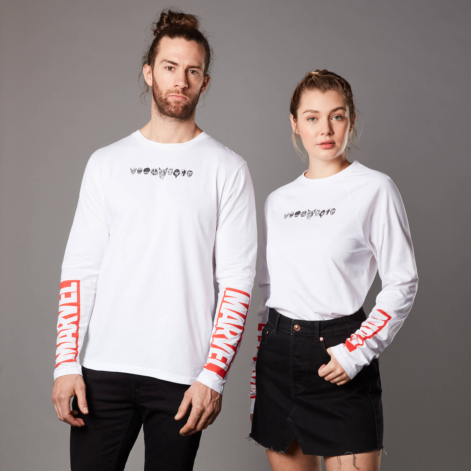 

T-Shirt Marvel Team Long Sleeve - Bianco - Unisex - L