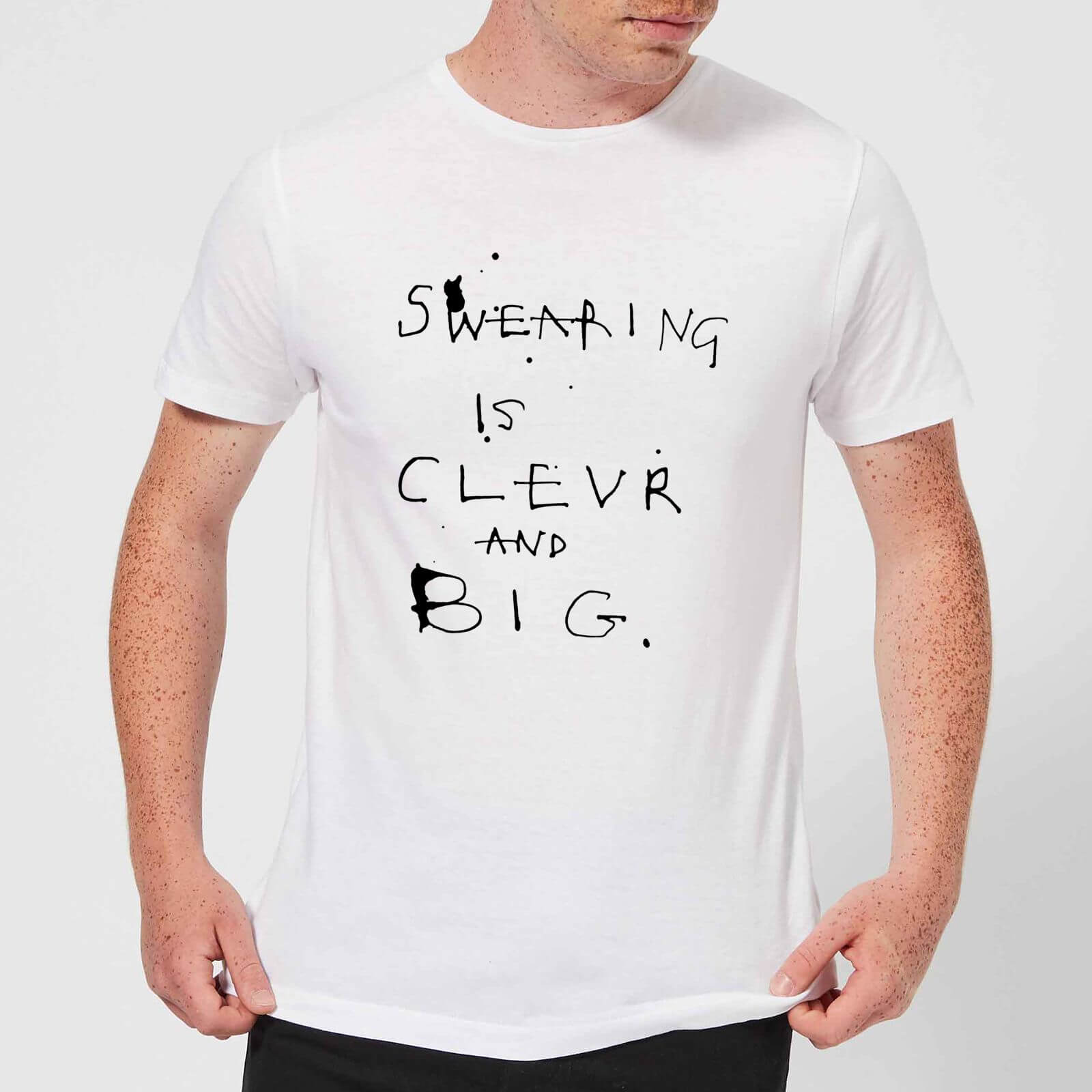 Poet and Painter Swearing Is Men's T-Shirt - White - S - White
