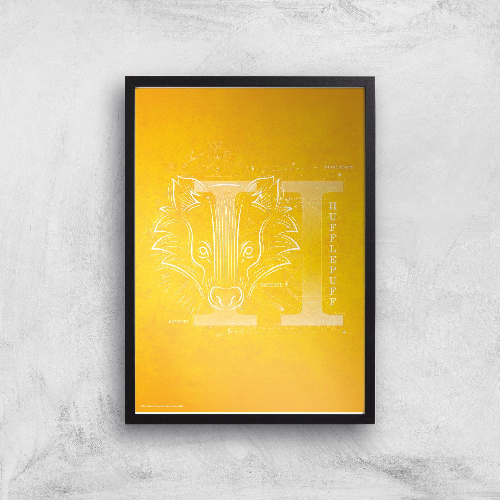 

Harry Potter Hufflepuff Giclee Art Print - A2 - Black Frame