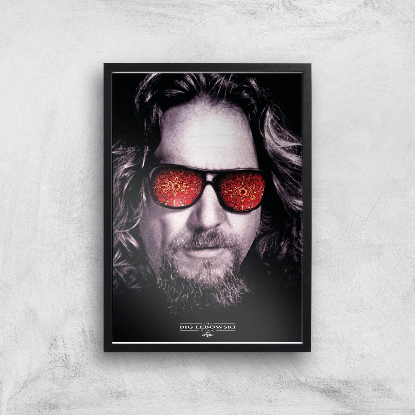 The Big Lebowski Giclee Art Print - A4 - Black Frame