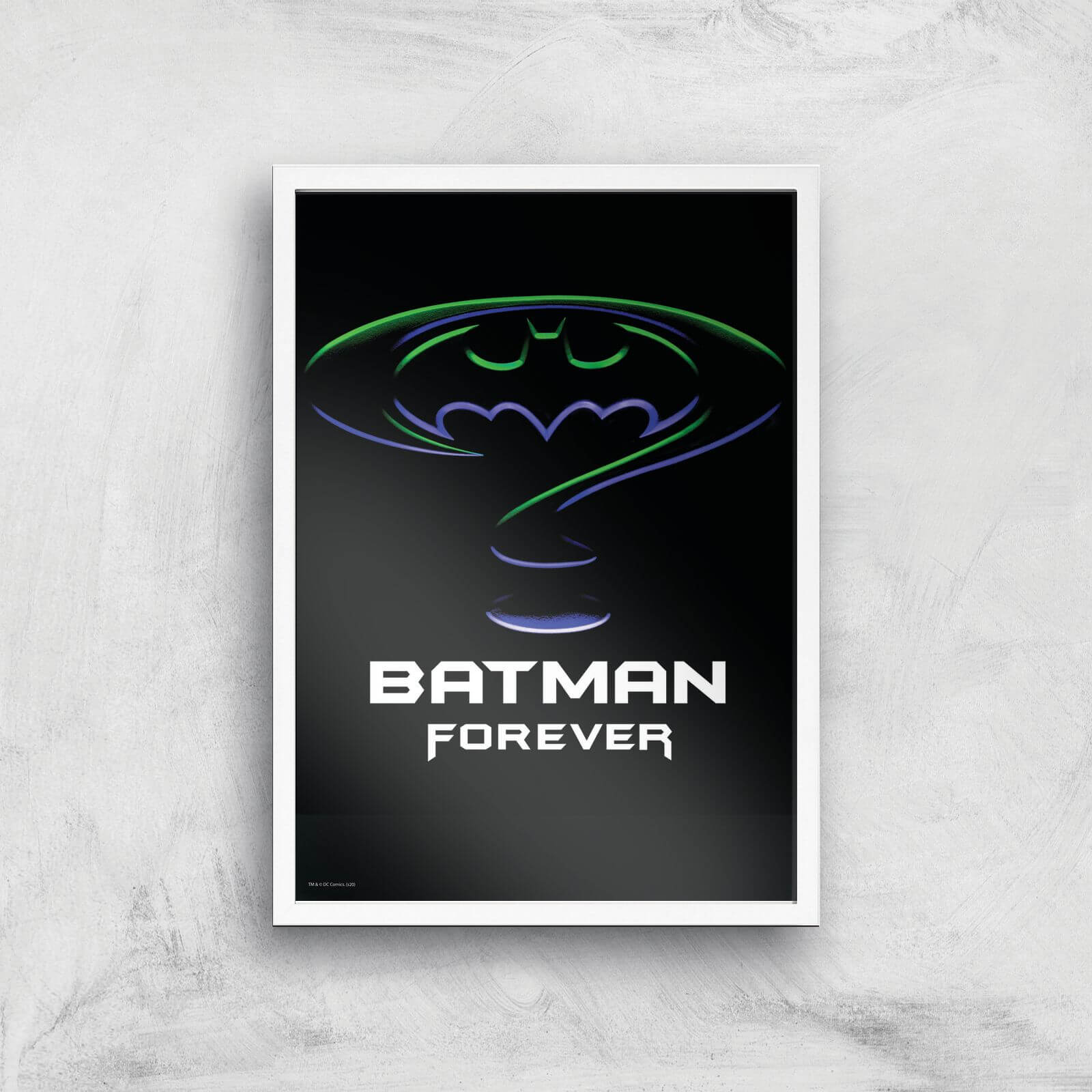 Batman Forever Giclee Art Print - A4 - White Frame