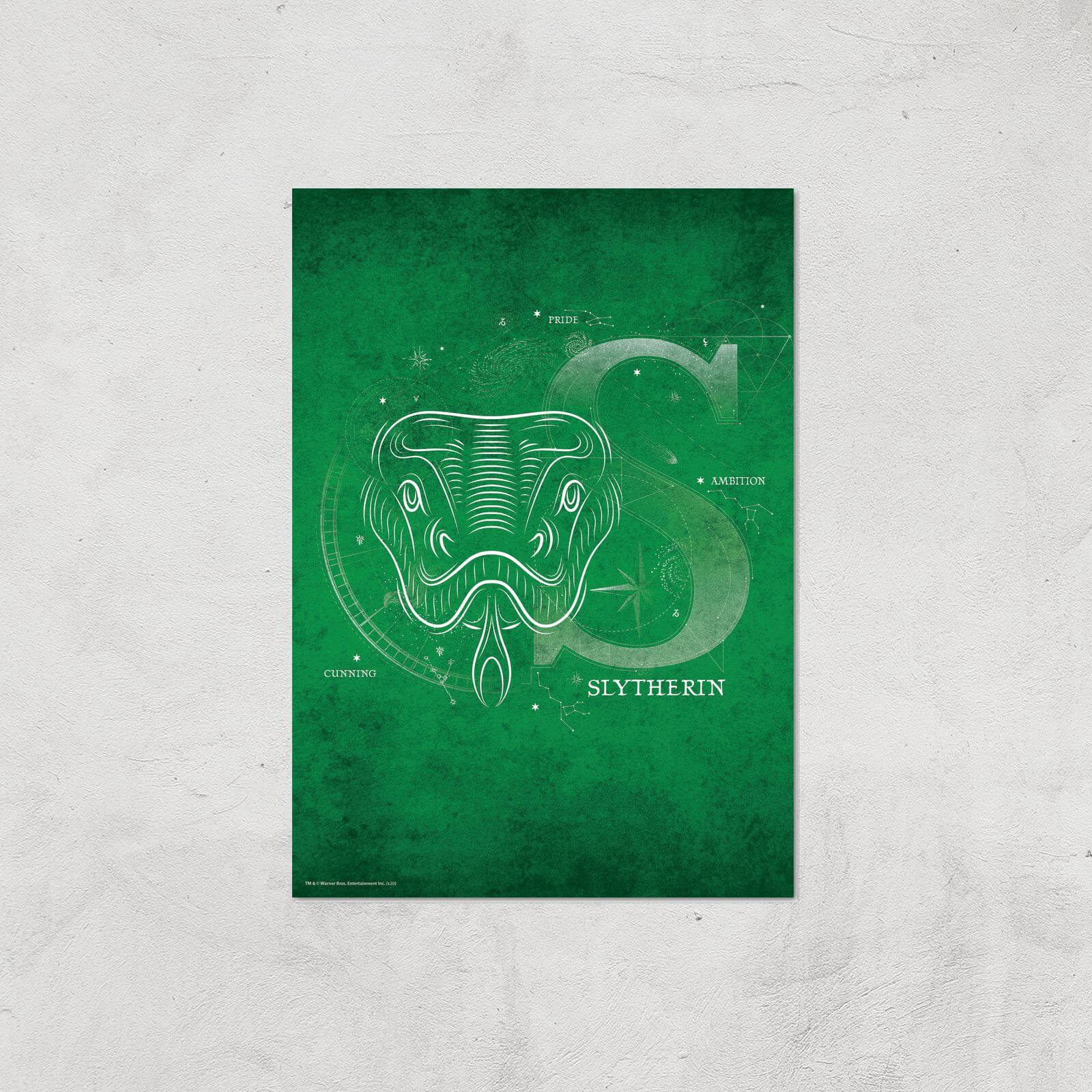 Harry Potter Slytherin Giclee Art Print - A4 - Print Only