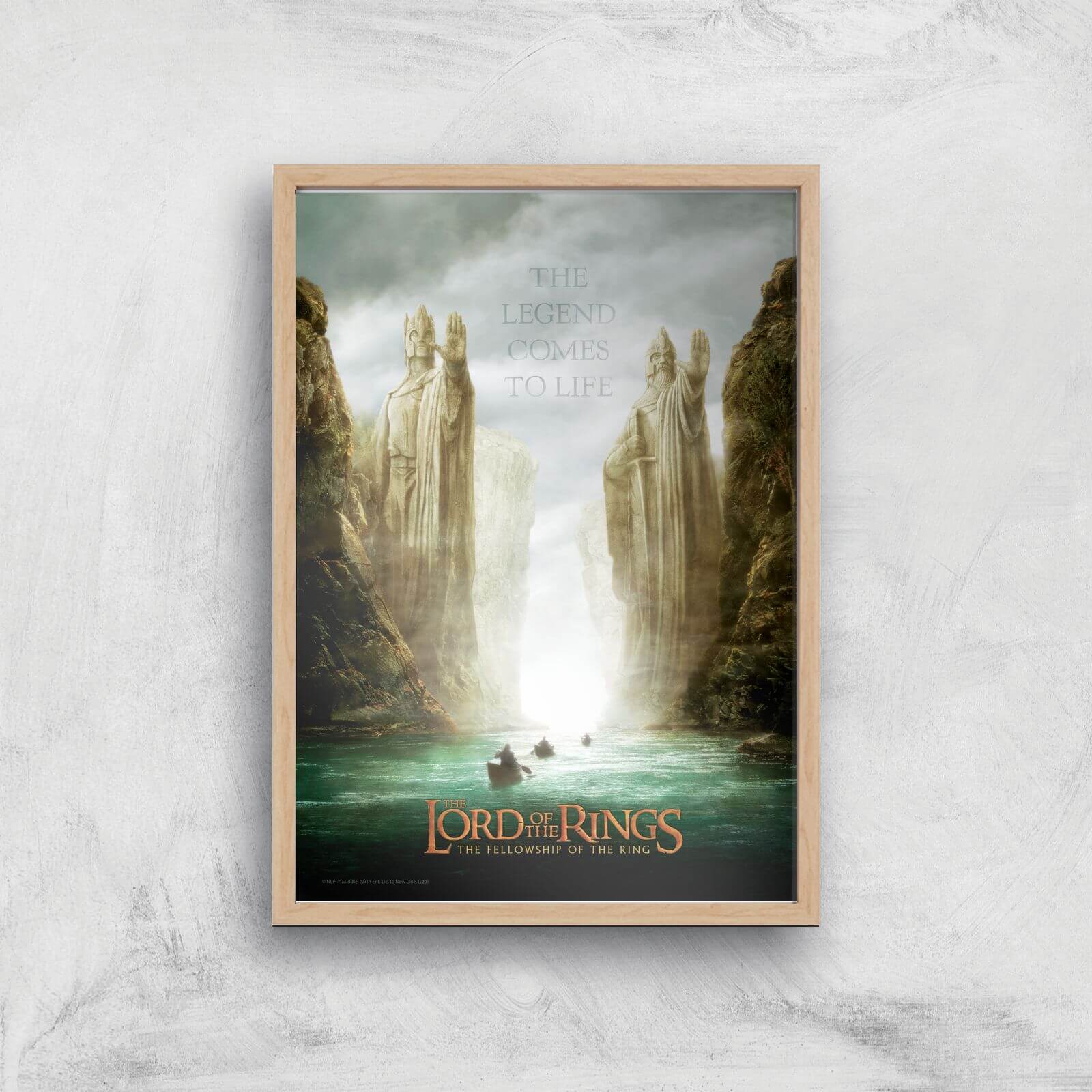 Lord Of The Rings: The Fellowship Of The Ring Giclee Art Print - A2 - Wooden Frame
