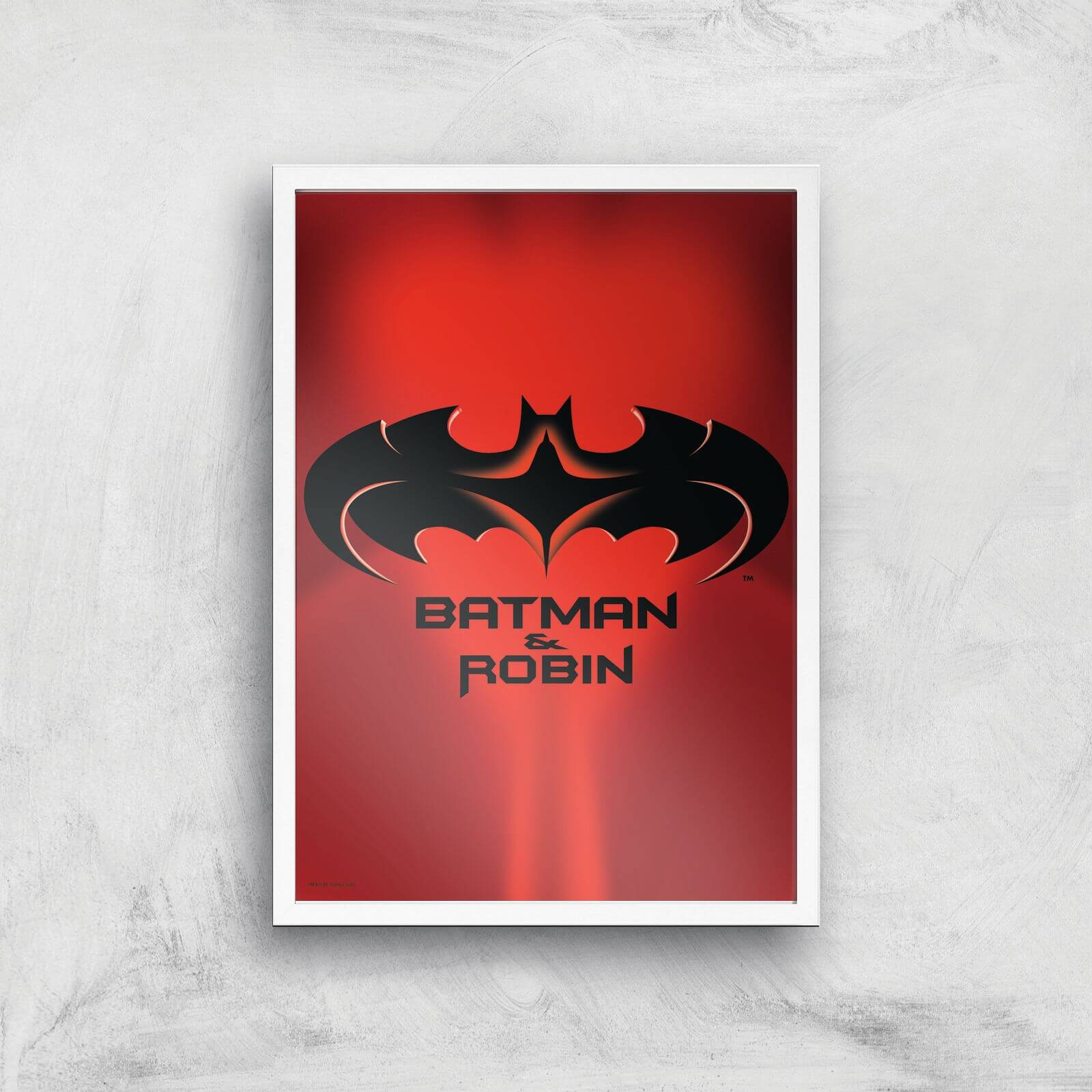 Batman & Robin Giclee Art Print - A3 - White Frame