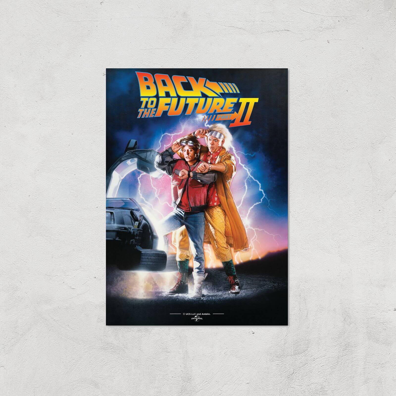Back To The Future Part 2 Giclee Art Print - A4 - Print Only
