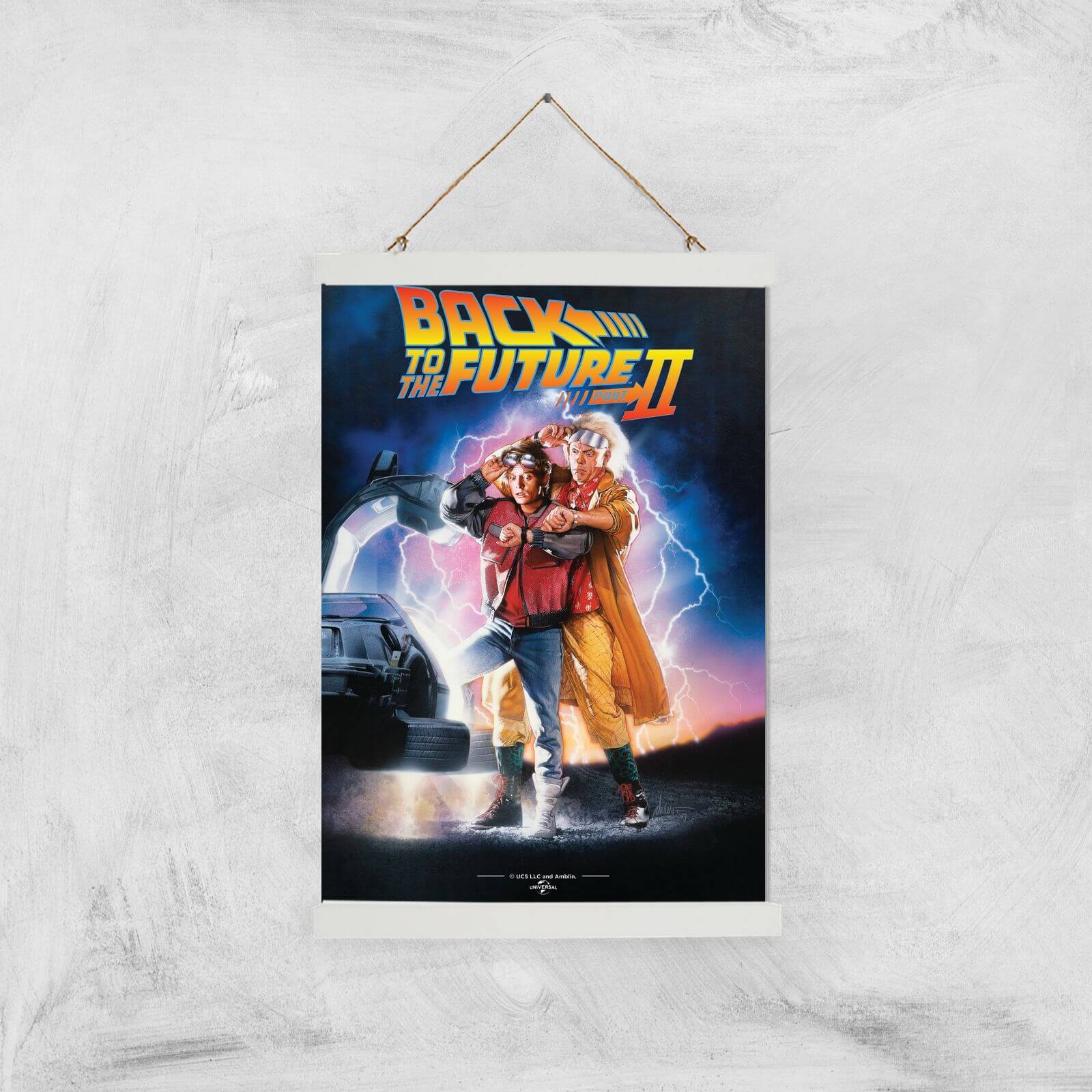 Back To The Future Part 2 Giclee Art Print - A3 - White Hanger