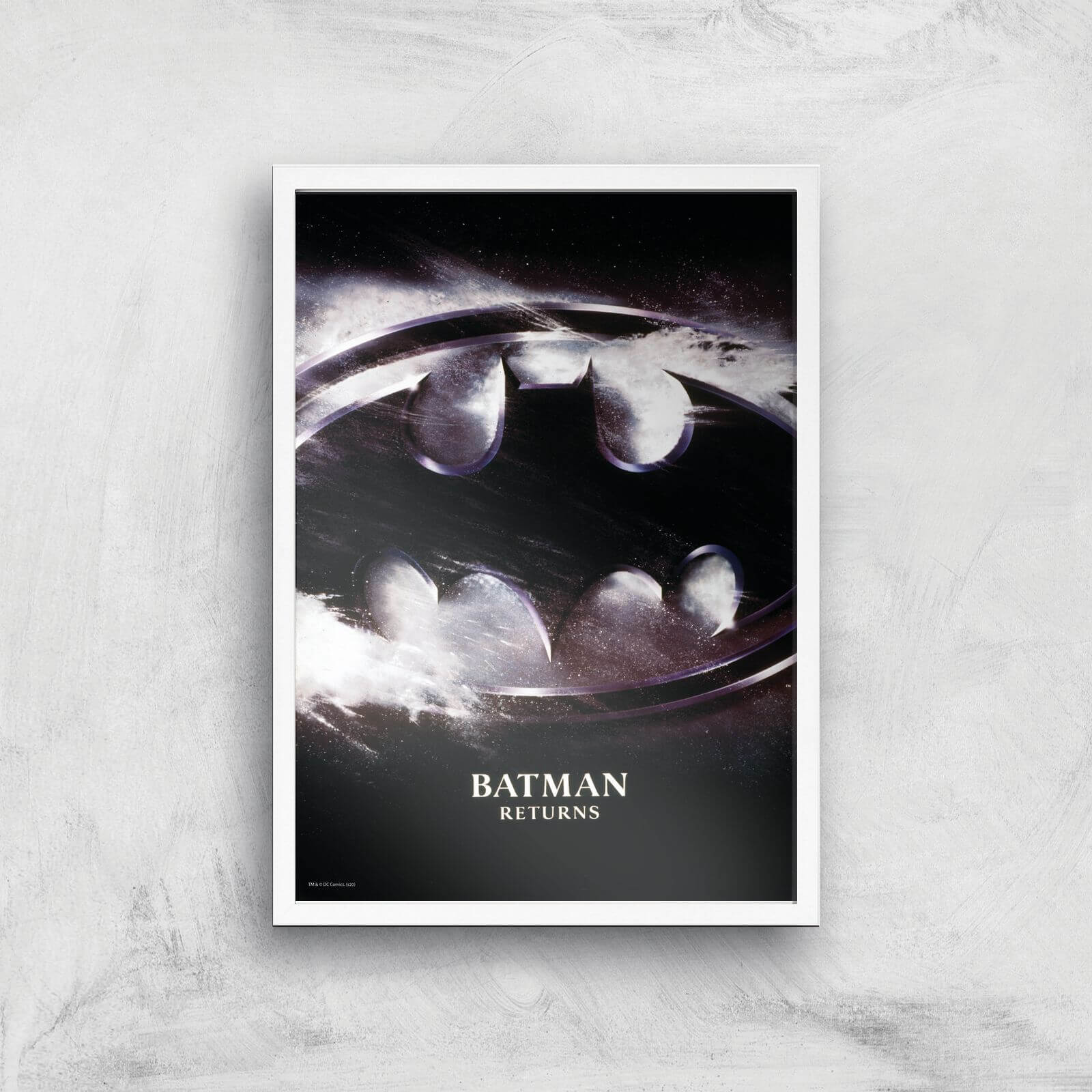 Batman Returns Giclee Art Print - A2 - White Frame