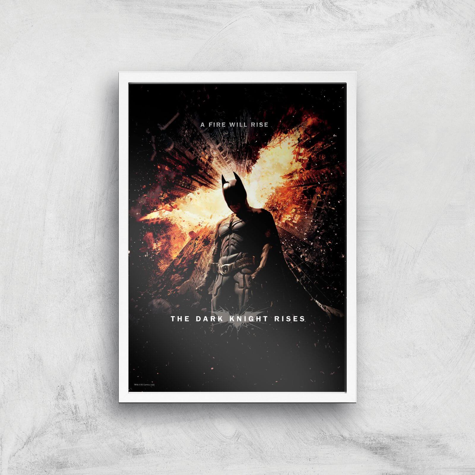 

The Dark Knight Rises Giclee Art Print - A4 - White Frame
