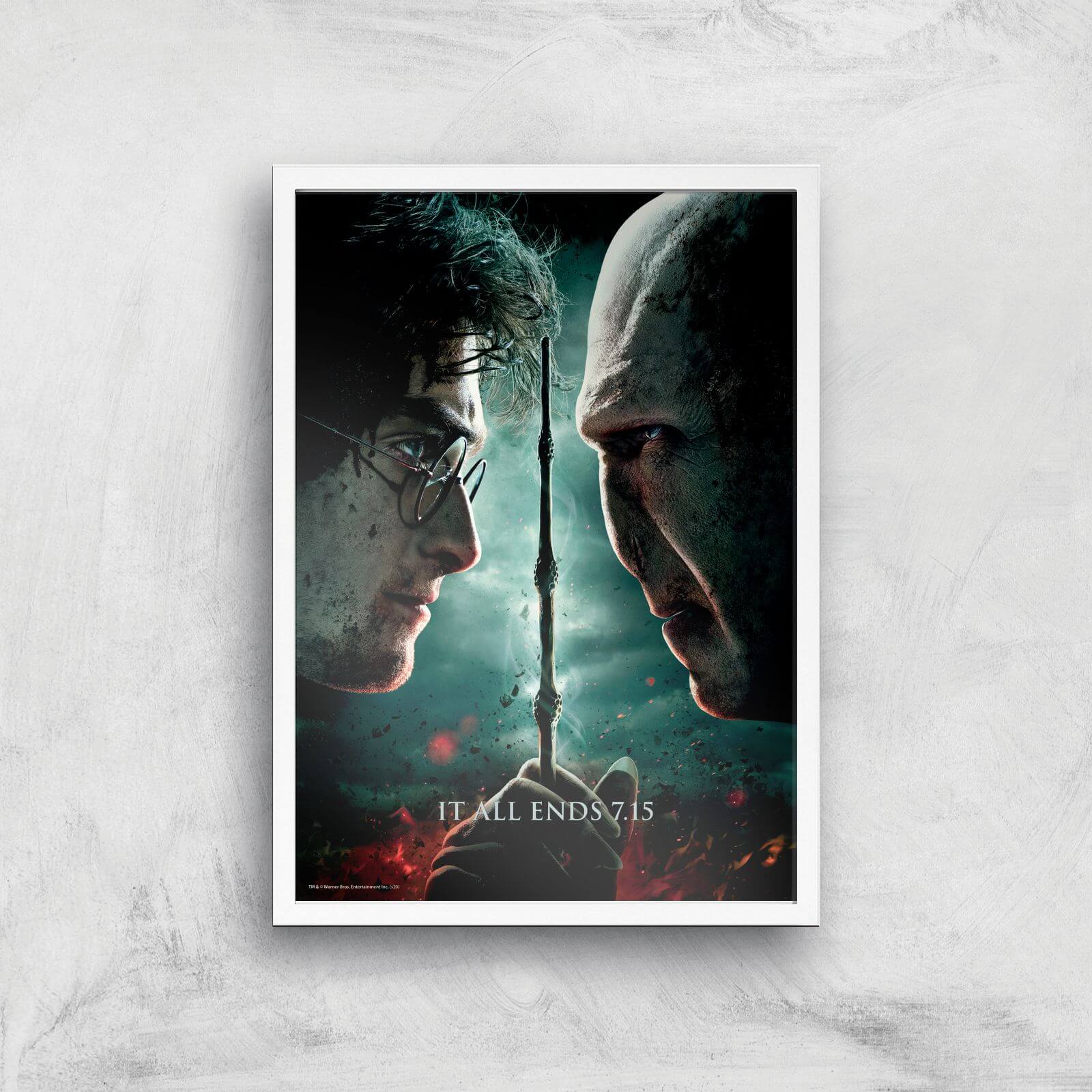 

Harry Potter and the Deathly Hallows Part 2 Giclee Art Print - A2 - White Frame