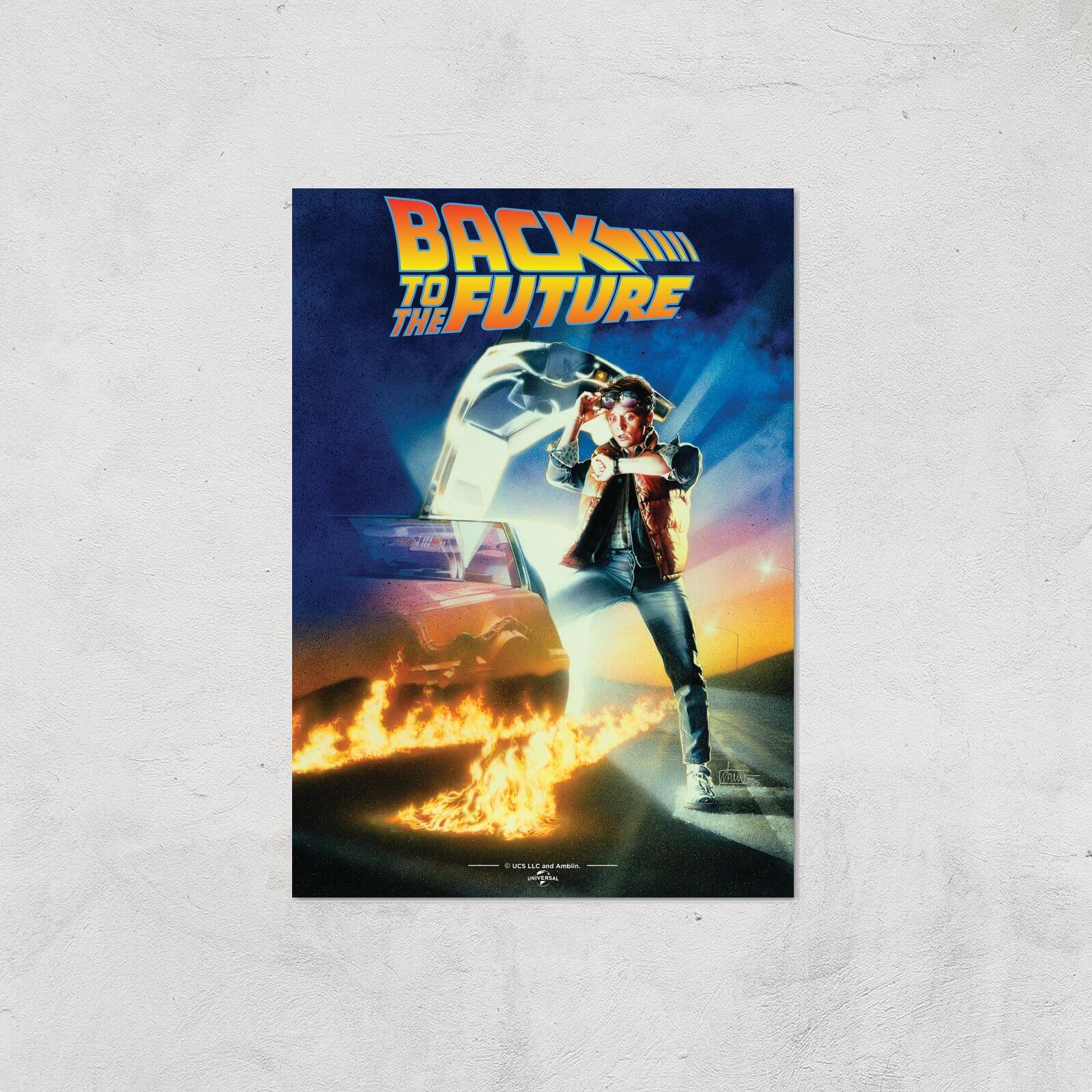 Back To The Future Part 1 Giclee Art Print - A4 - Print Only