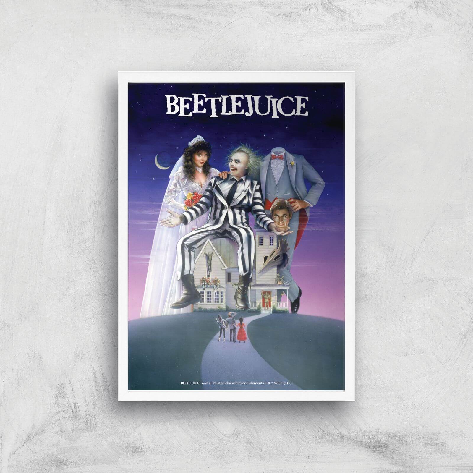 Beetlejuice Giclee Art Print - A3 - White Frame