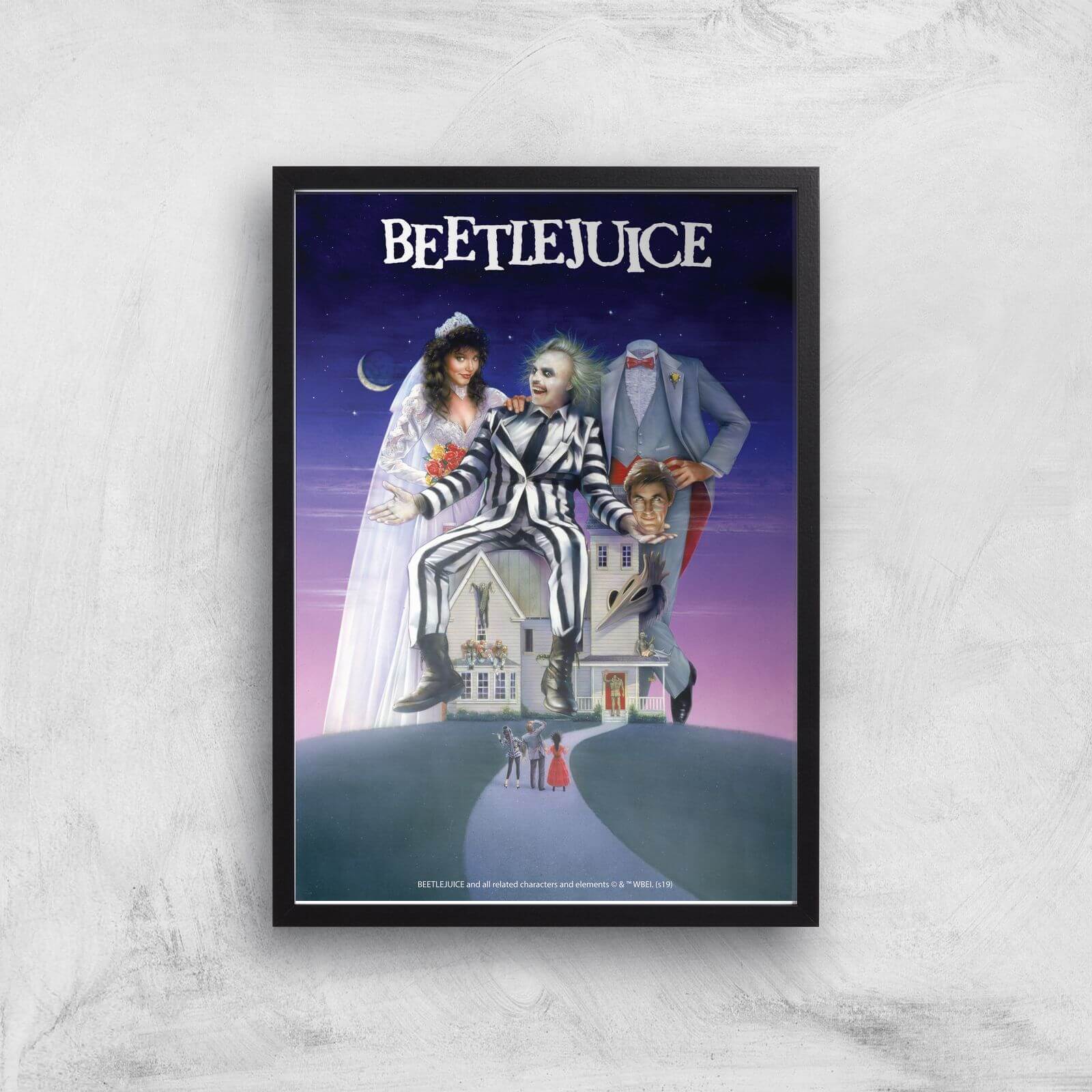 Beetlejuice Giclee Art Print - A3 - Black Frame