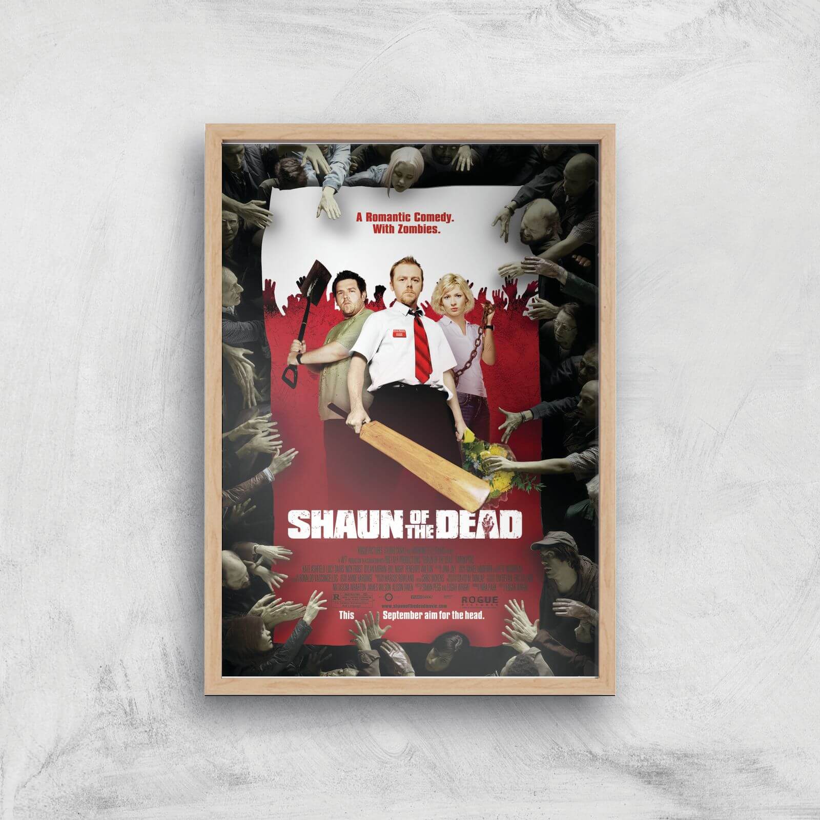 

Shaun Of The Dead Giclee Art Print - A2 - Wooden Frame