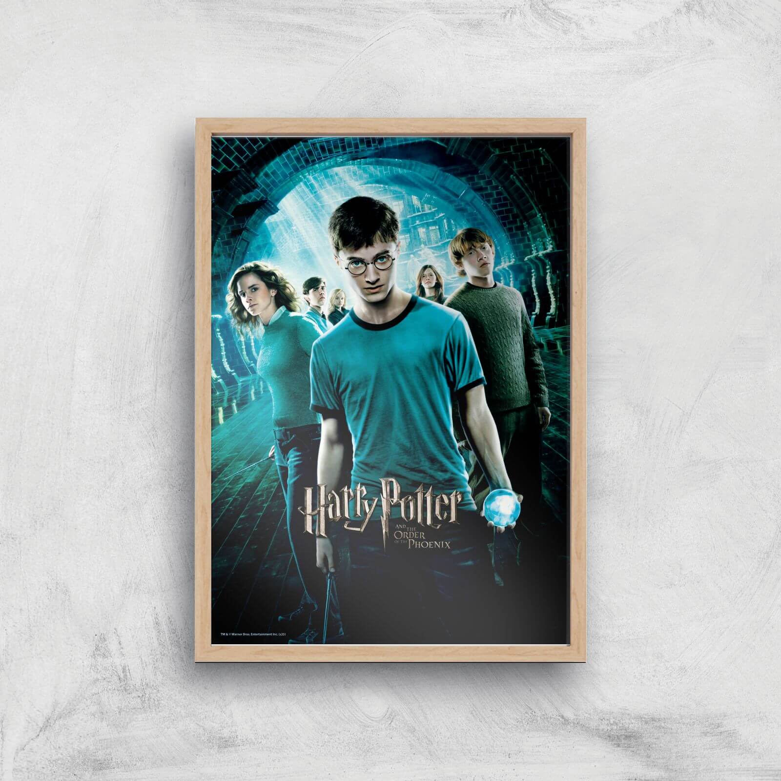 Harry Potter and the Order Of The Phoenix Giclee Art Print - A4 - Wooden Frame