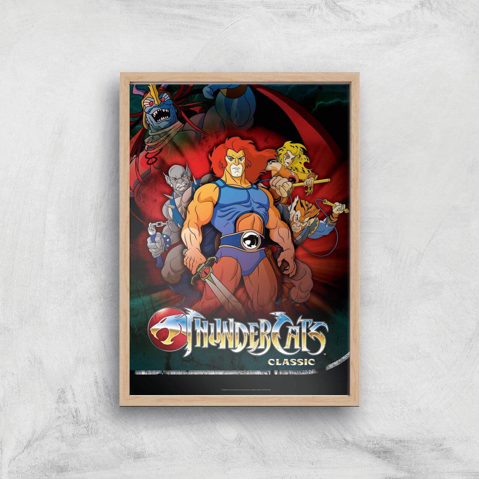 Thundercats Giclee Art Print - A3 - Wooden Frame