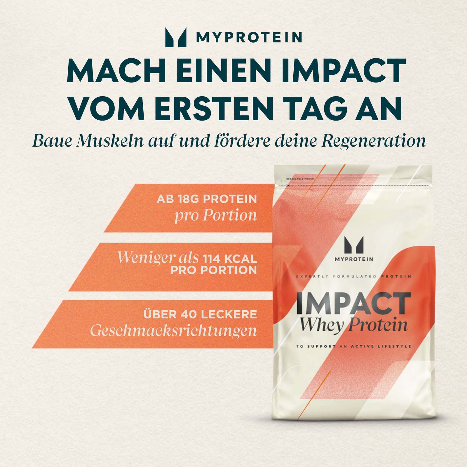Impact Whey Protein - 1kg - Geschmacksneutral