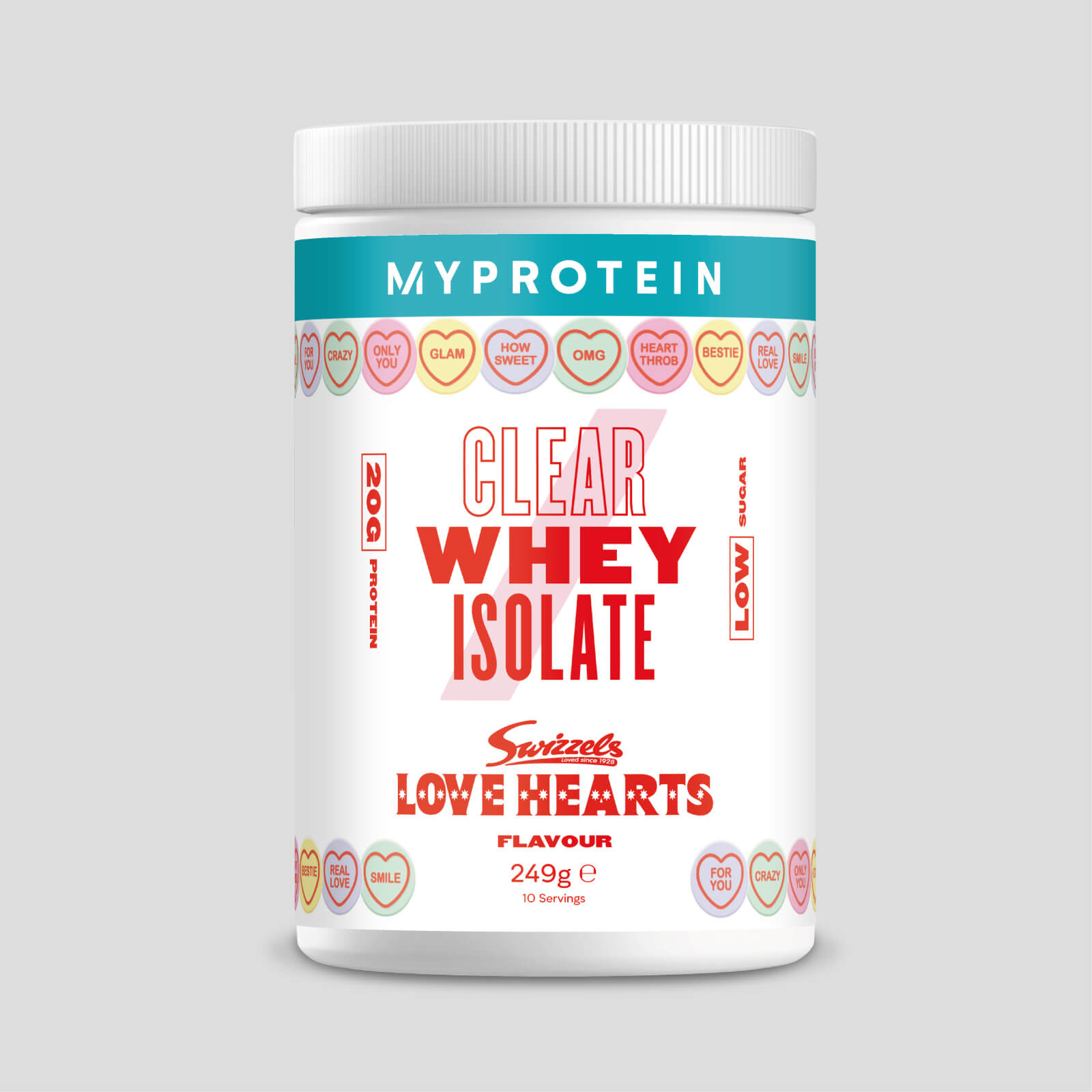 

Clear Whey Isolate – вкусы от Swizzels - 10servings - Love Hearts