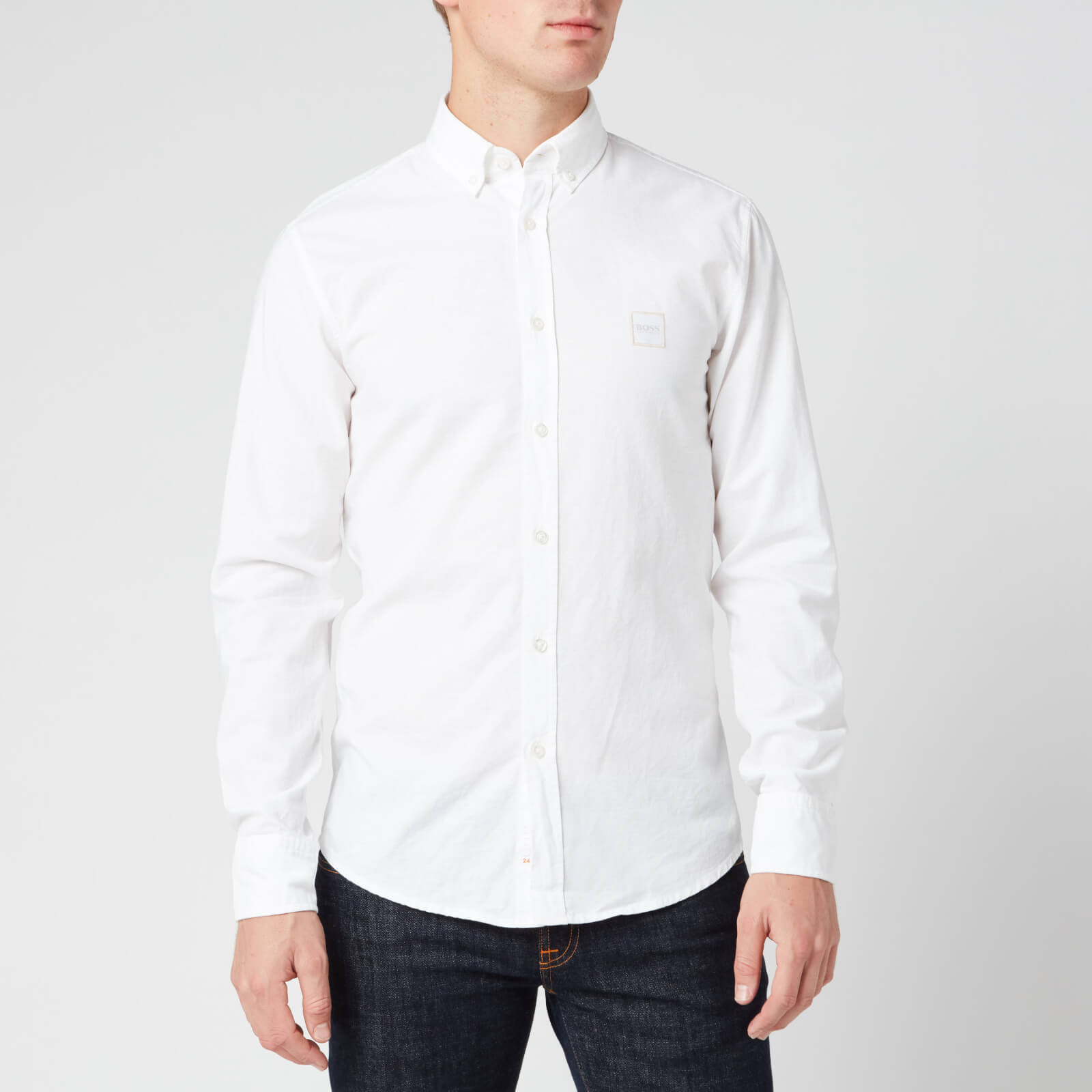 BOSS Men's Mabsoot 1 Shirt - White - L