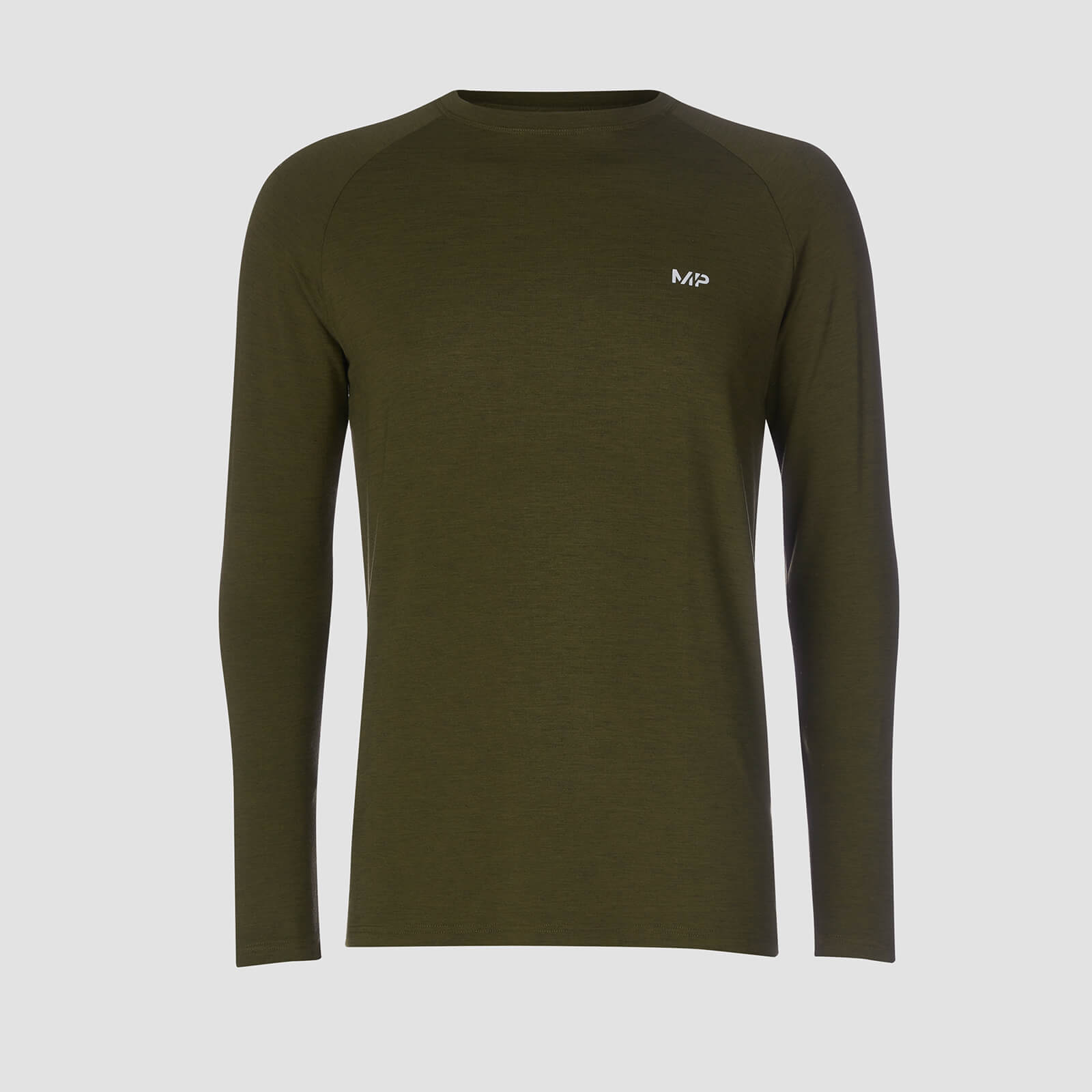 T-Shirt À Manches Longues Mp Performance - Vert Armée & Noir - XS