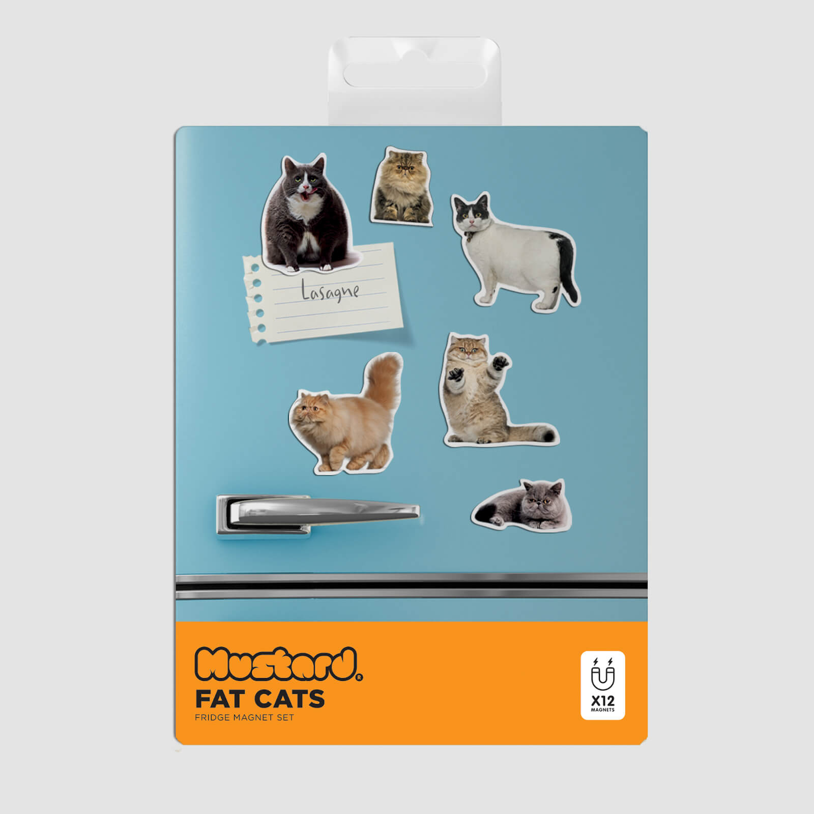Image of Mustard Fat Cat Magnets
