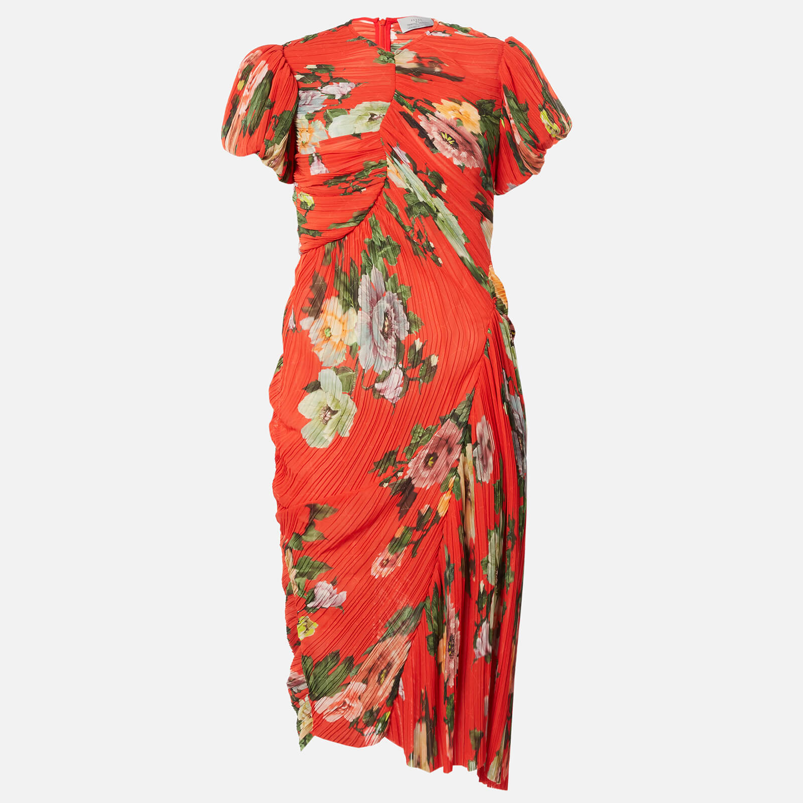 Preen By Thornton Bregazzi Women's Meggy Dress - Red Lotus Flower - M