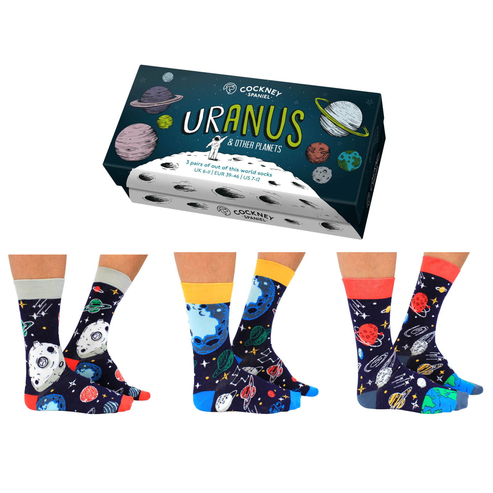 Cockney Spaniel 'Uranus' Sock Gift Set