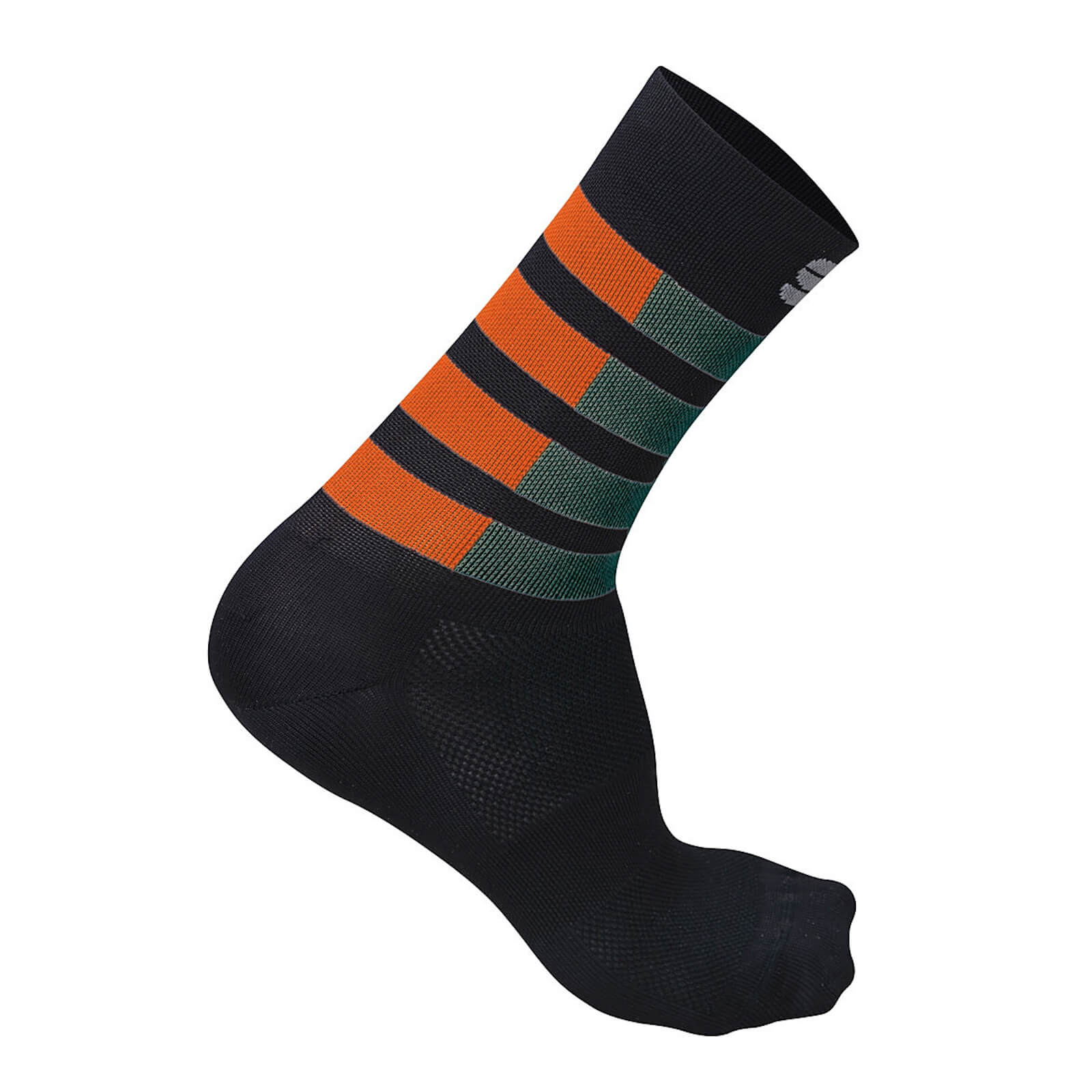 Sportful Mate Socks - S - See Moss/Orange SDR/Black