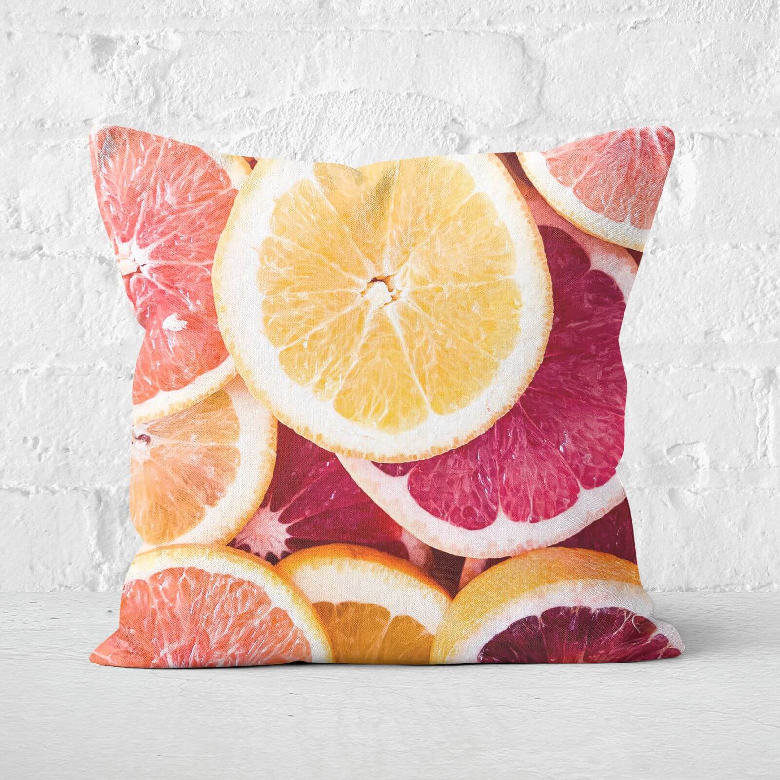 Grapefruit Square Cushion - 60x60cm - Soft Touch